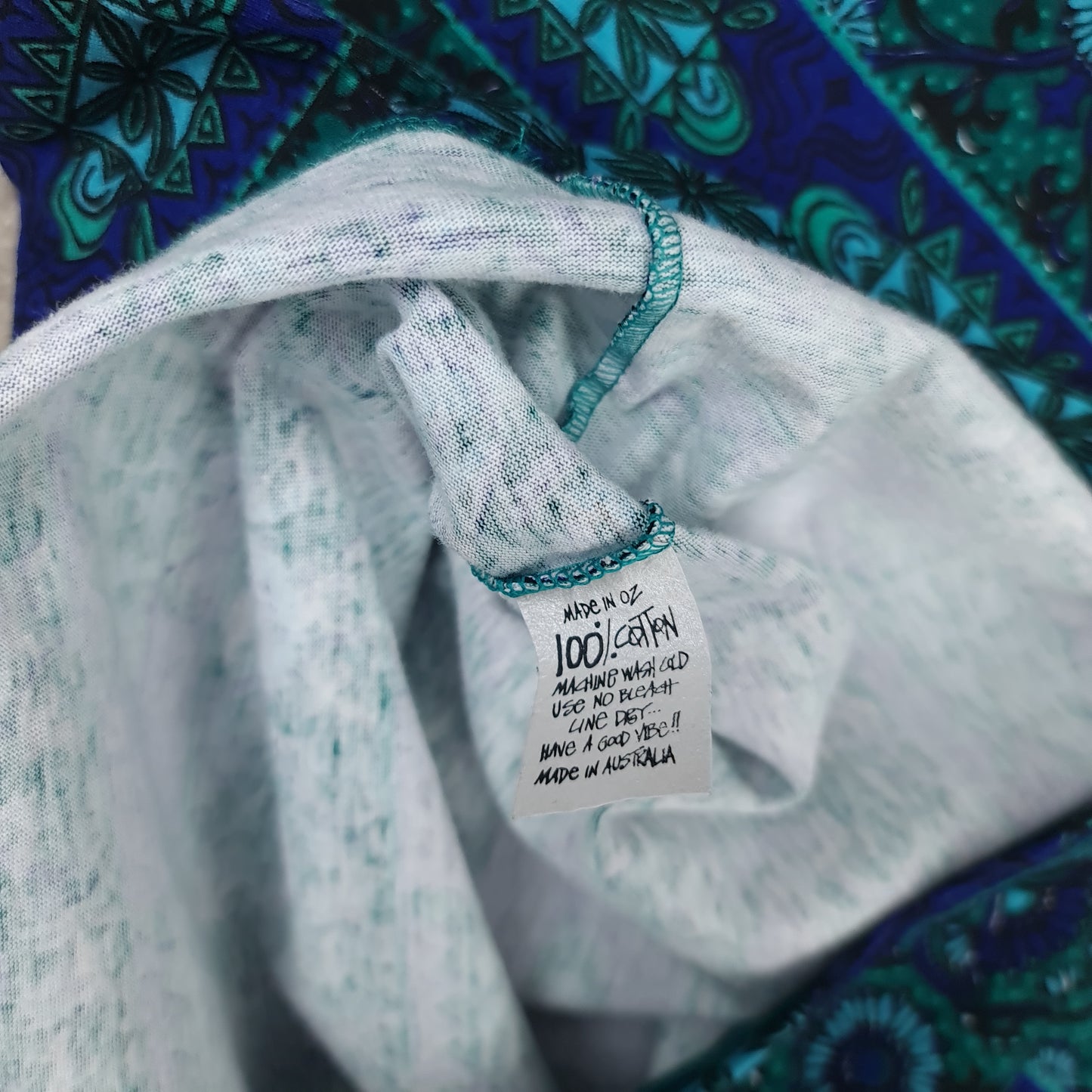 Rare Vintage 80's Stussy AOP Pocket Tee - M/L
