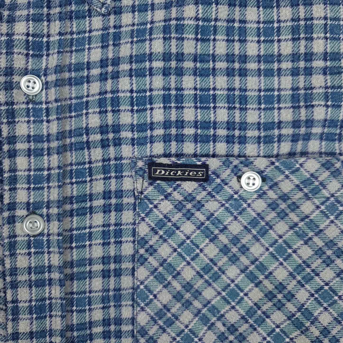 Vintage Dickies Check Button Up Shirt - L/XL