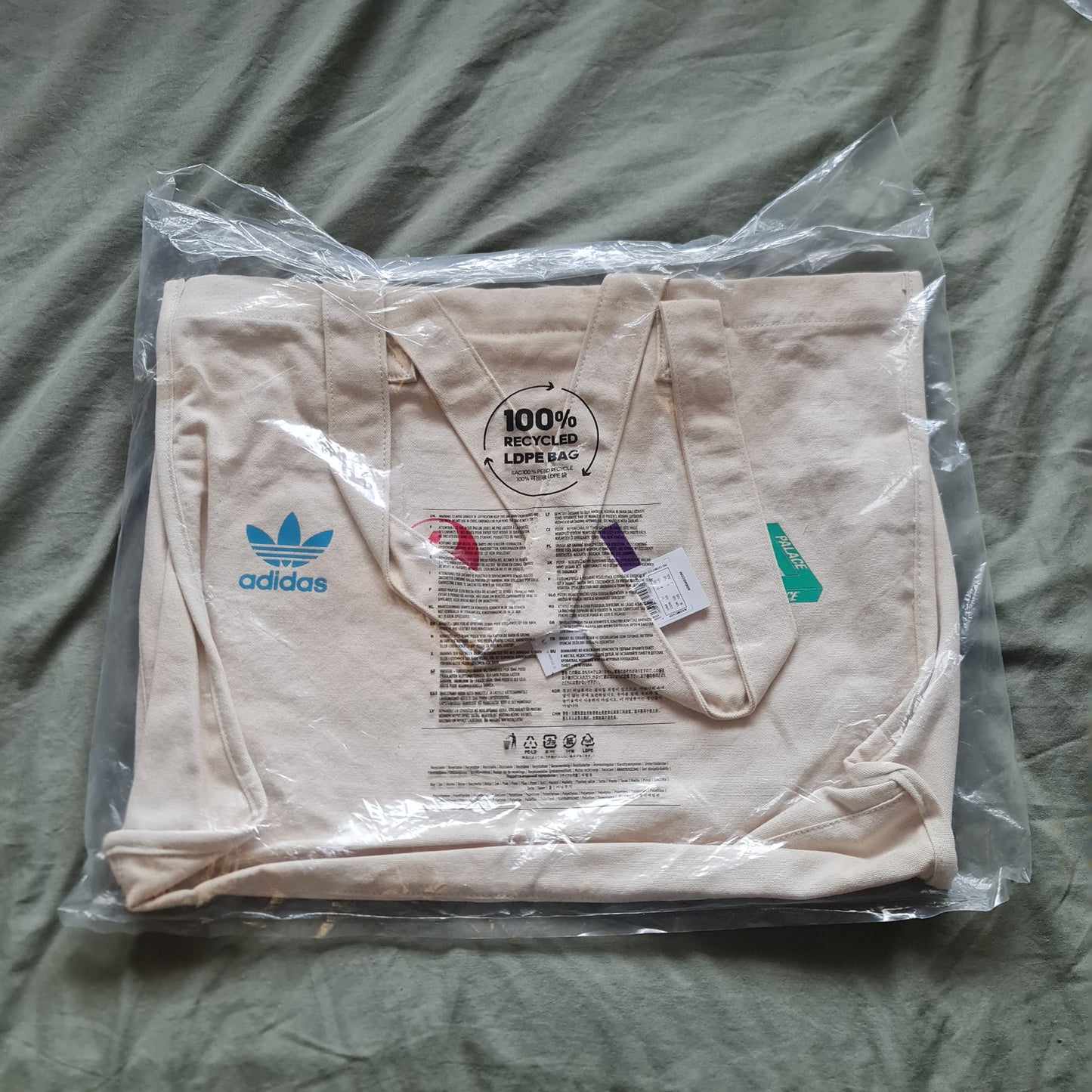 Palace x Adidas Tote Bag