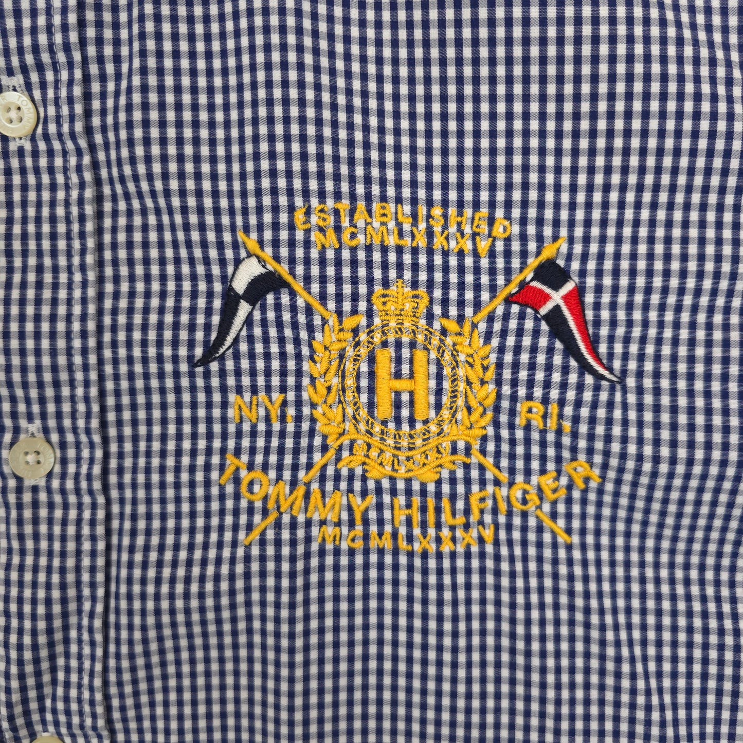 Tommy Hilfiger Check Button Up Shirt - L