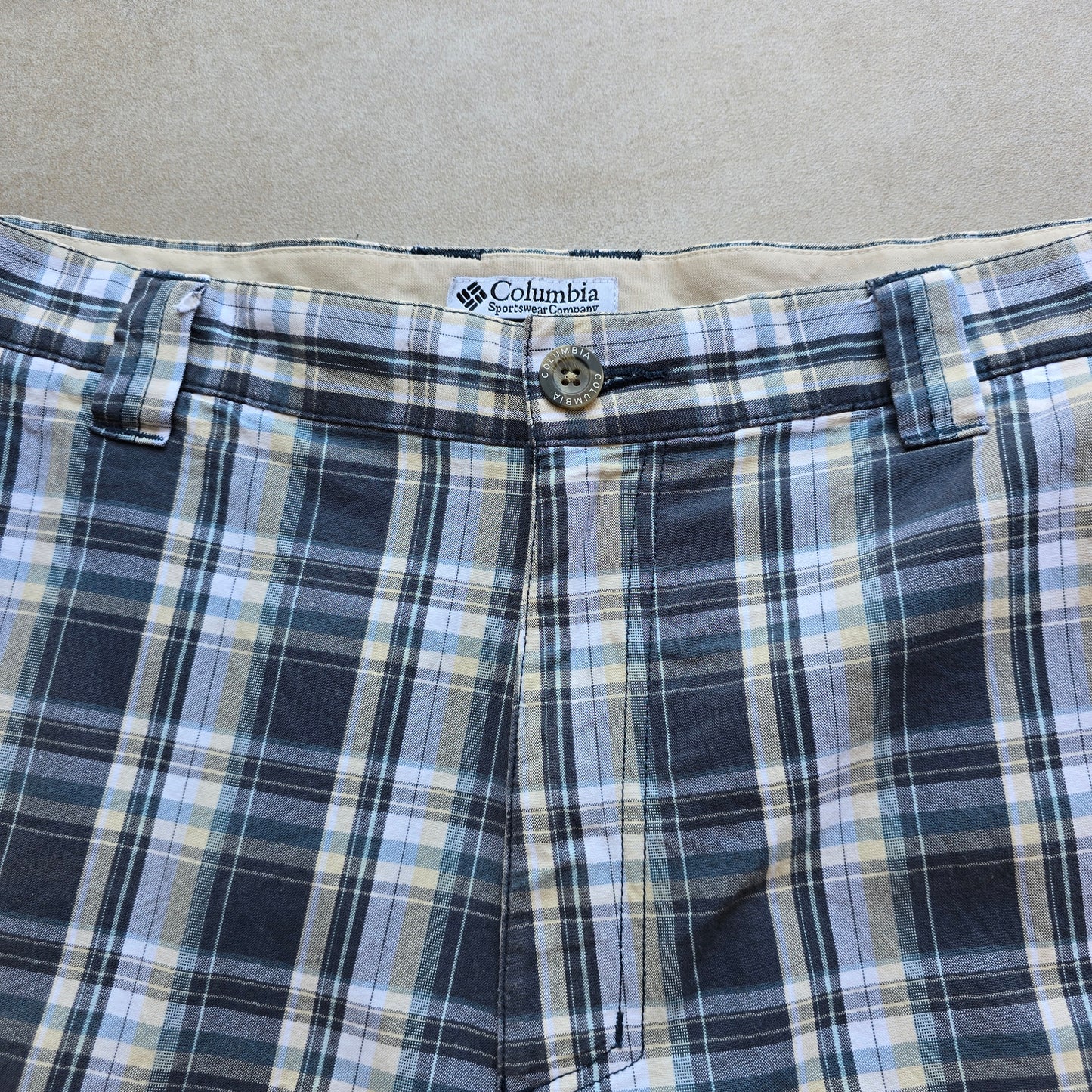 Y2K Columbia Plaid Shorts - 36