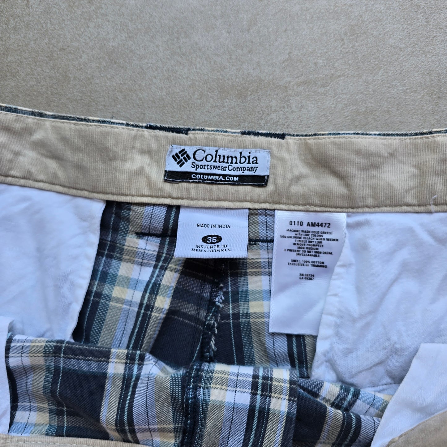 Y2K Columbia Plaid Shorts - 36
