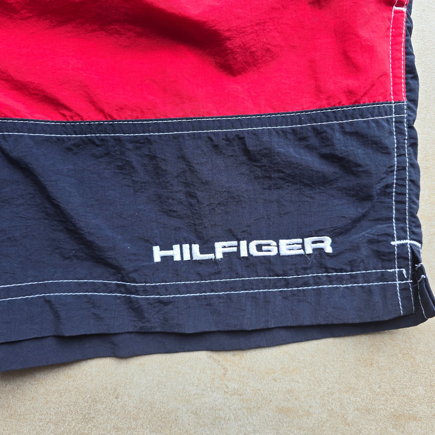 Vintage Tommy Hilfiger Flag Swim Shorts - M