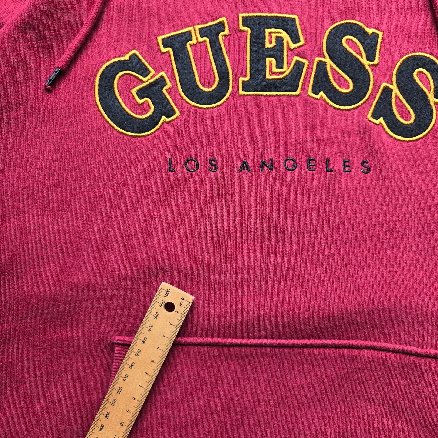 Guess Spellout Colour Block Hoodie - L