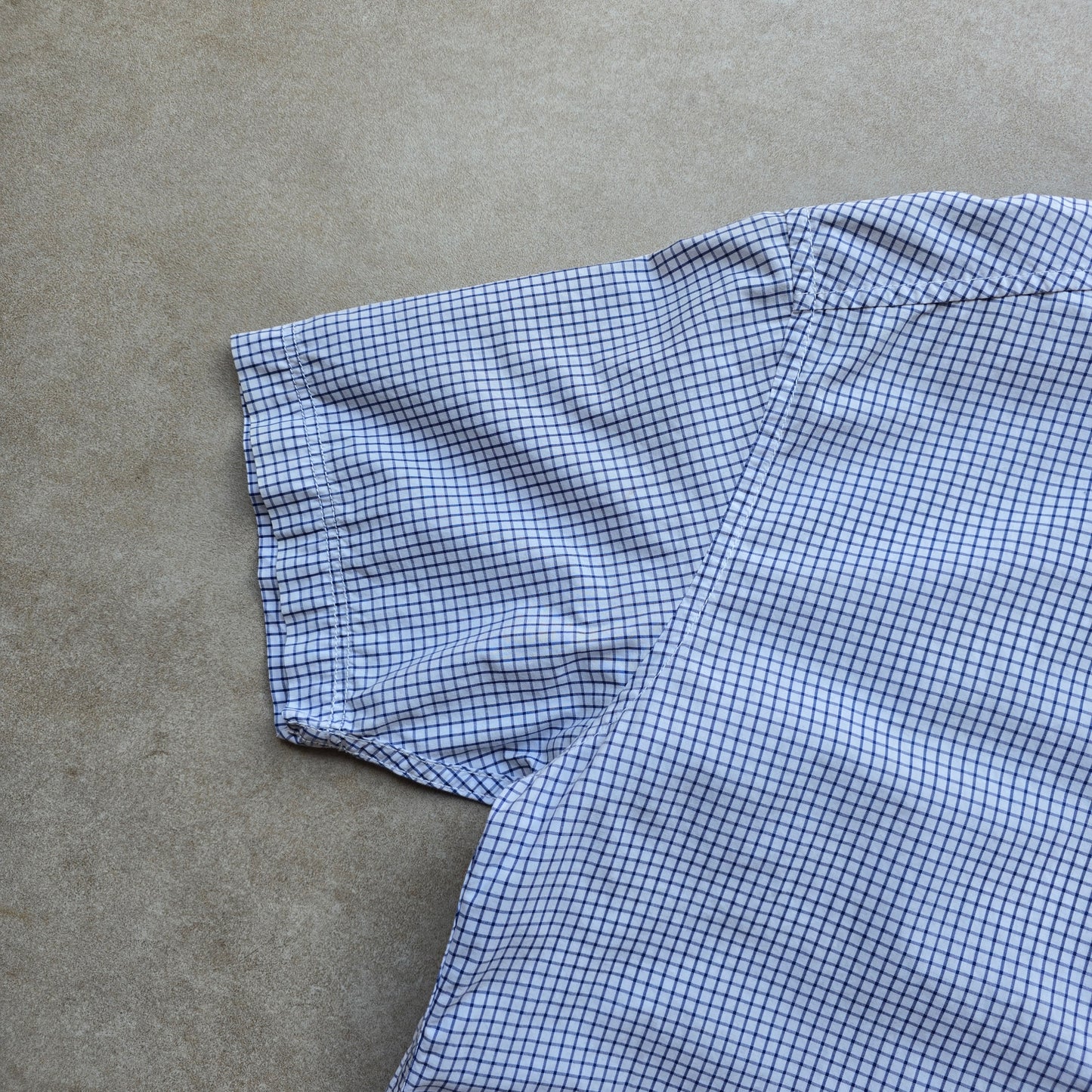 Y2K Dickies Check Short Sleeve Button Up Shirt - M