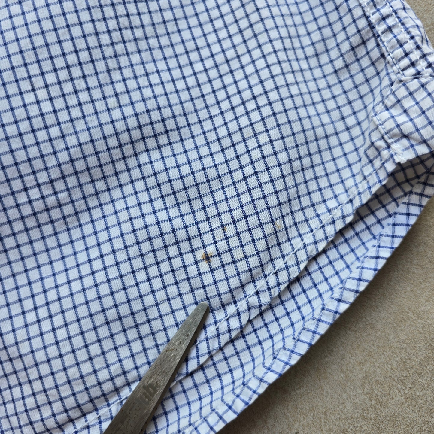 Y2K Dickies Check Short Sleeve Button Up Shirt - M