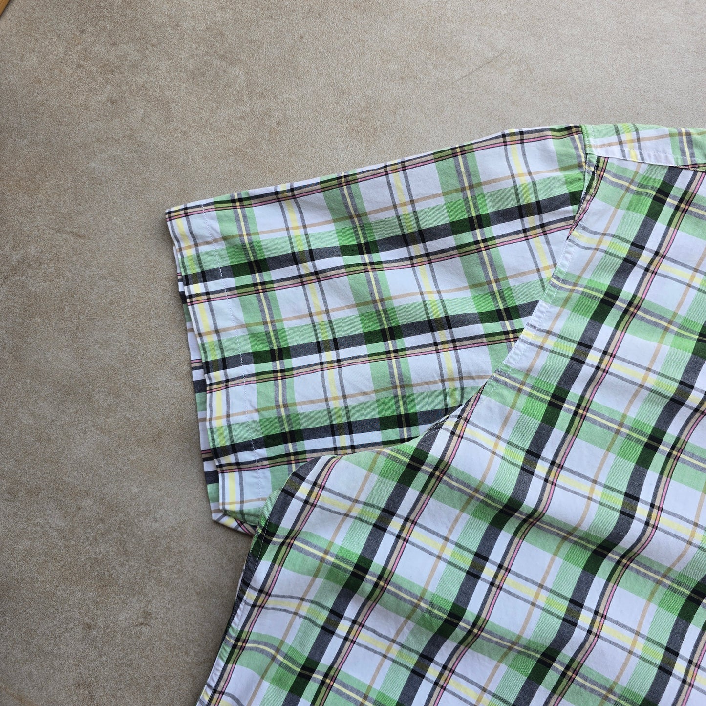 Nautica Plaid Short Sleeve Button Up Shirt - L