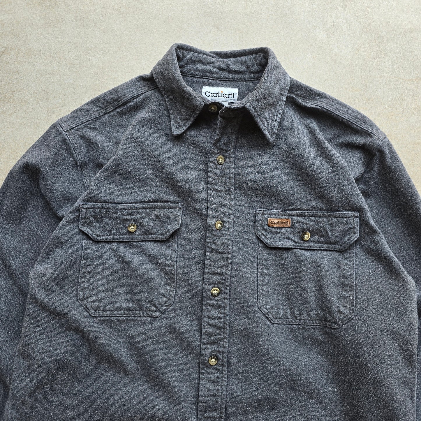 Vintage Carhartt Heavyweight Flannel Work Shirt - M