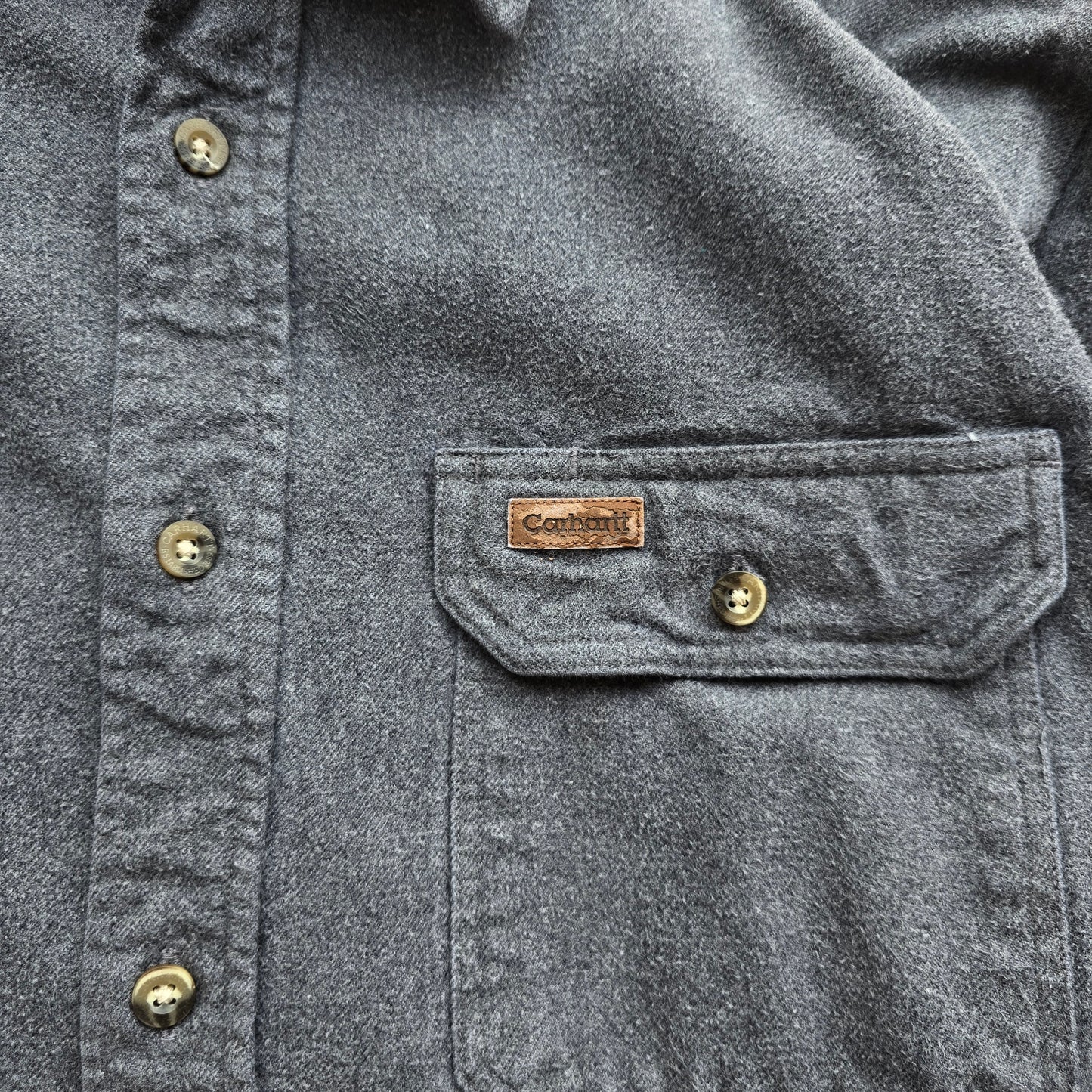 Vintage Carhartt Heavyweight Flannel Work Shirt - M