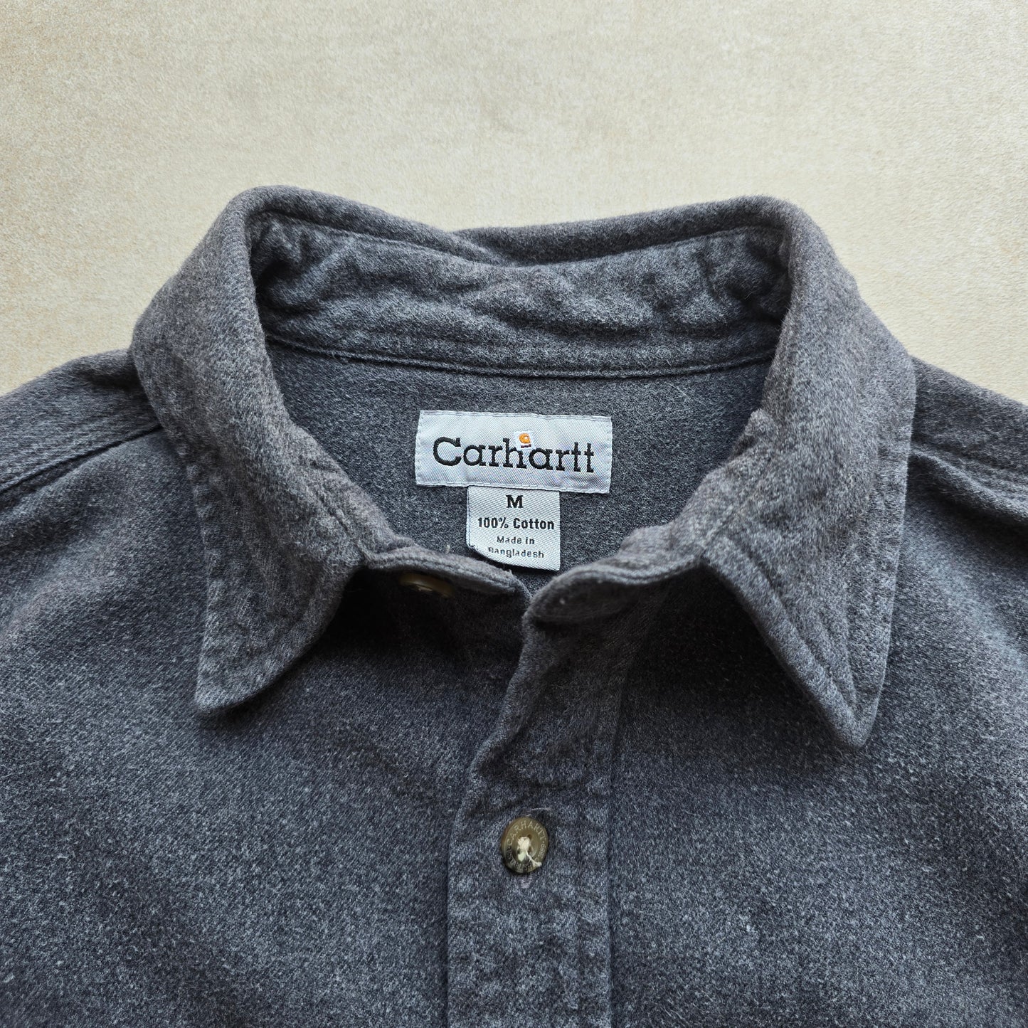 Vintage Carhartt Heavyweight Flannel Work Shirt - M