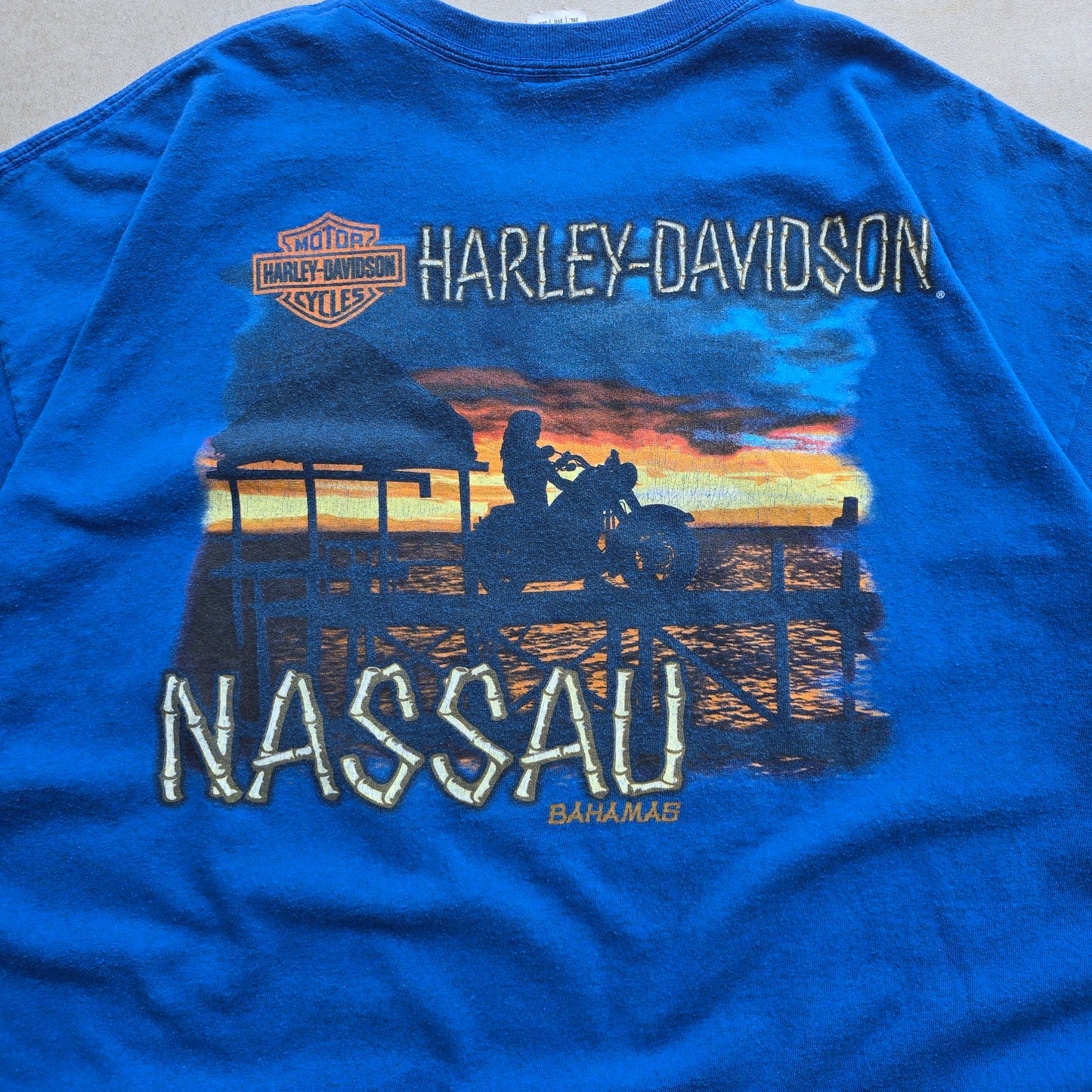 Y2K Harley Davidson Nassau Bahamas Tee - XXL