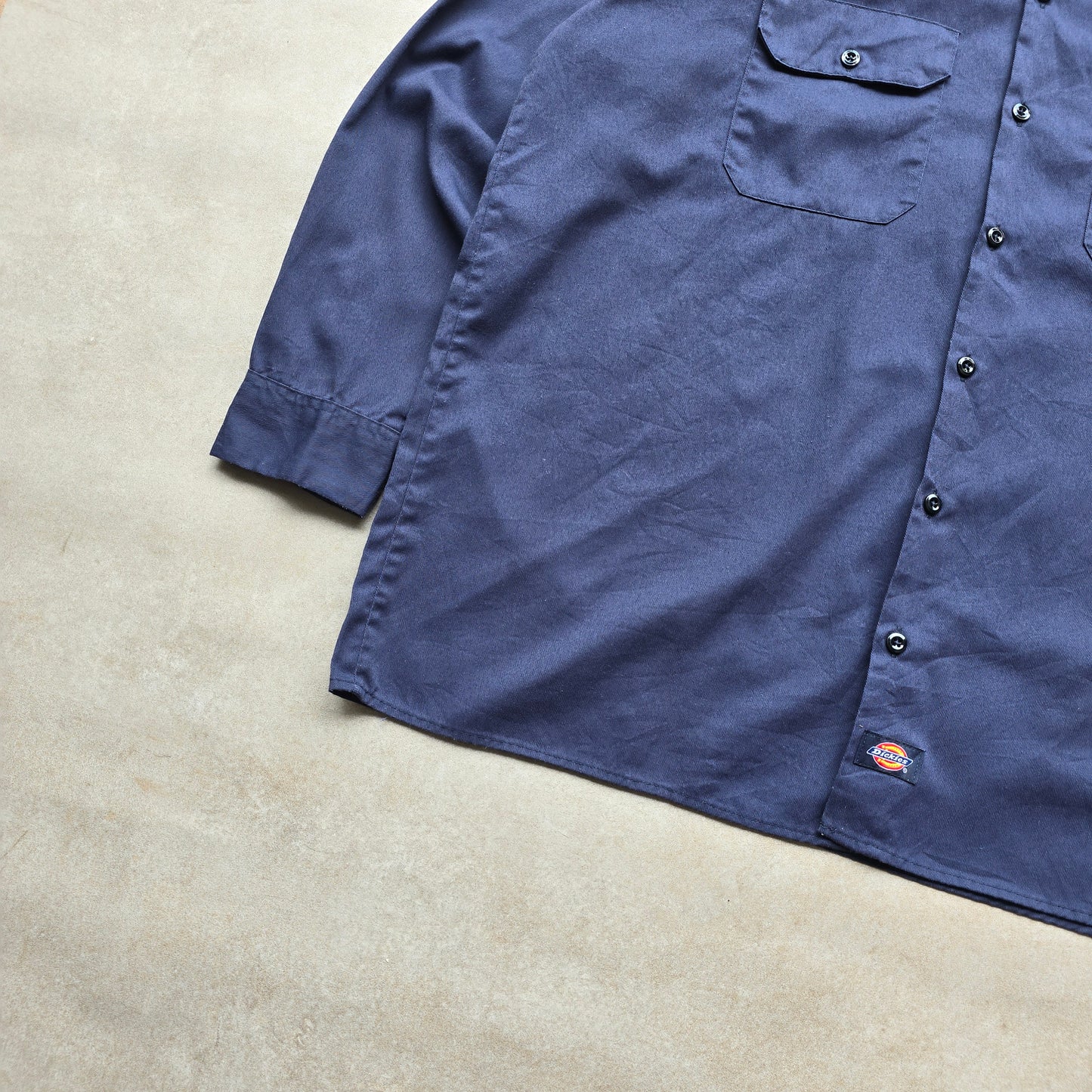 Y2K Dickies Long Sleeve Button Up Work Shirt - XL