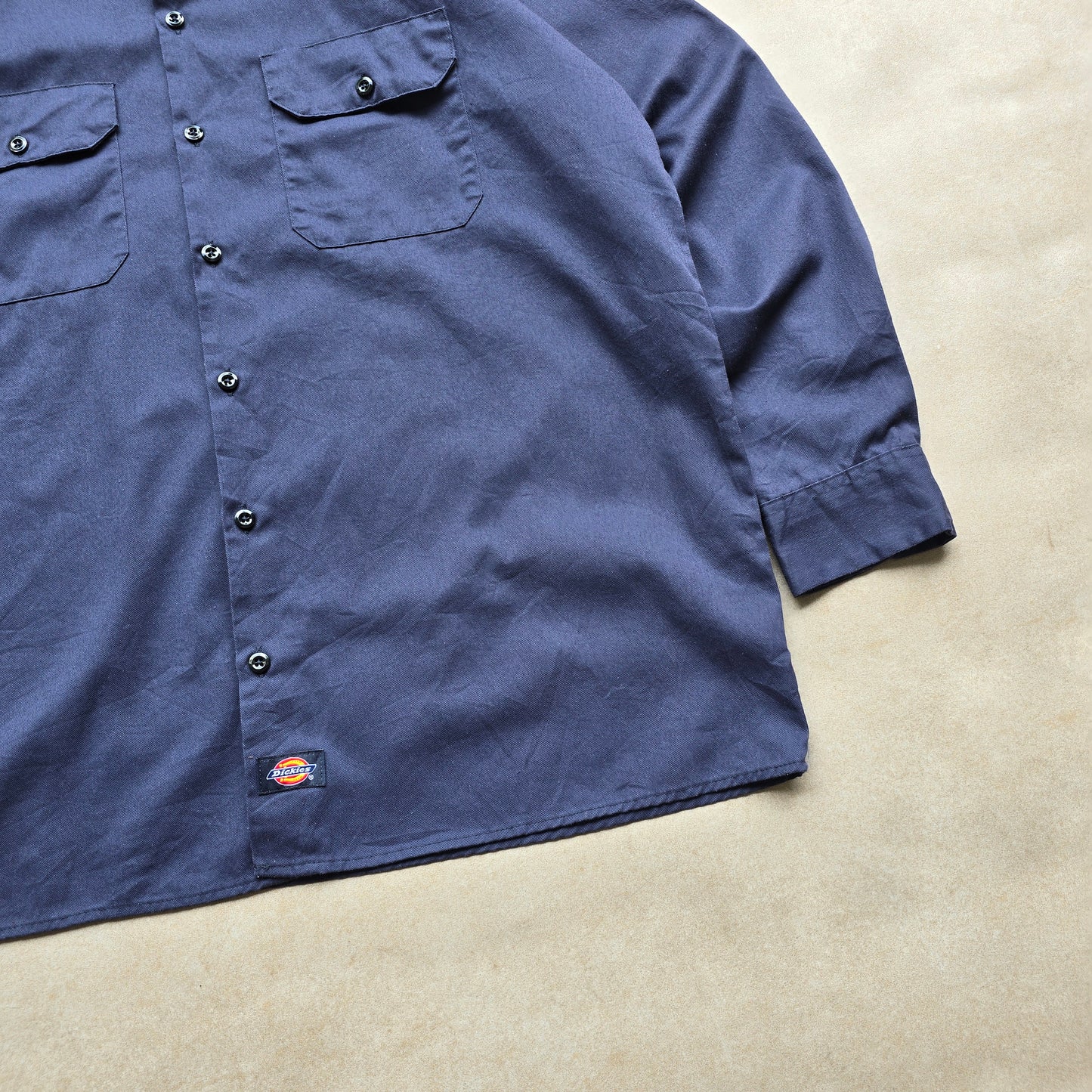 Y2K Dickies Long Sleeve Button Up Work Shirt - XL