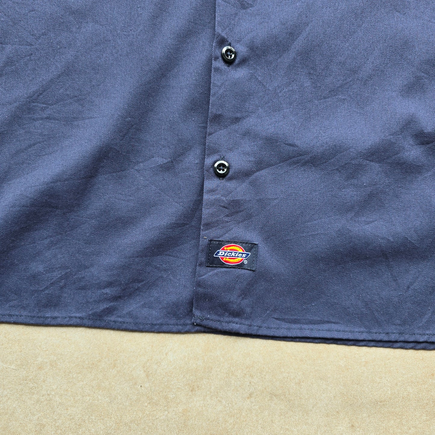 Y2K Dickies Long Sleeve Button Up Work Shirt - XL