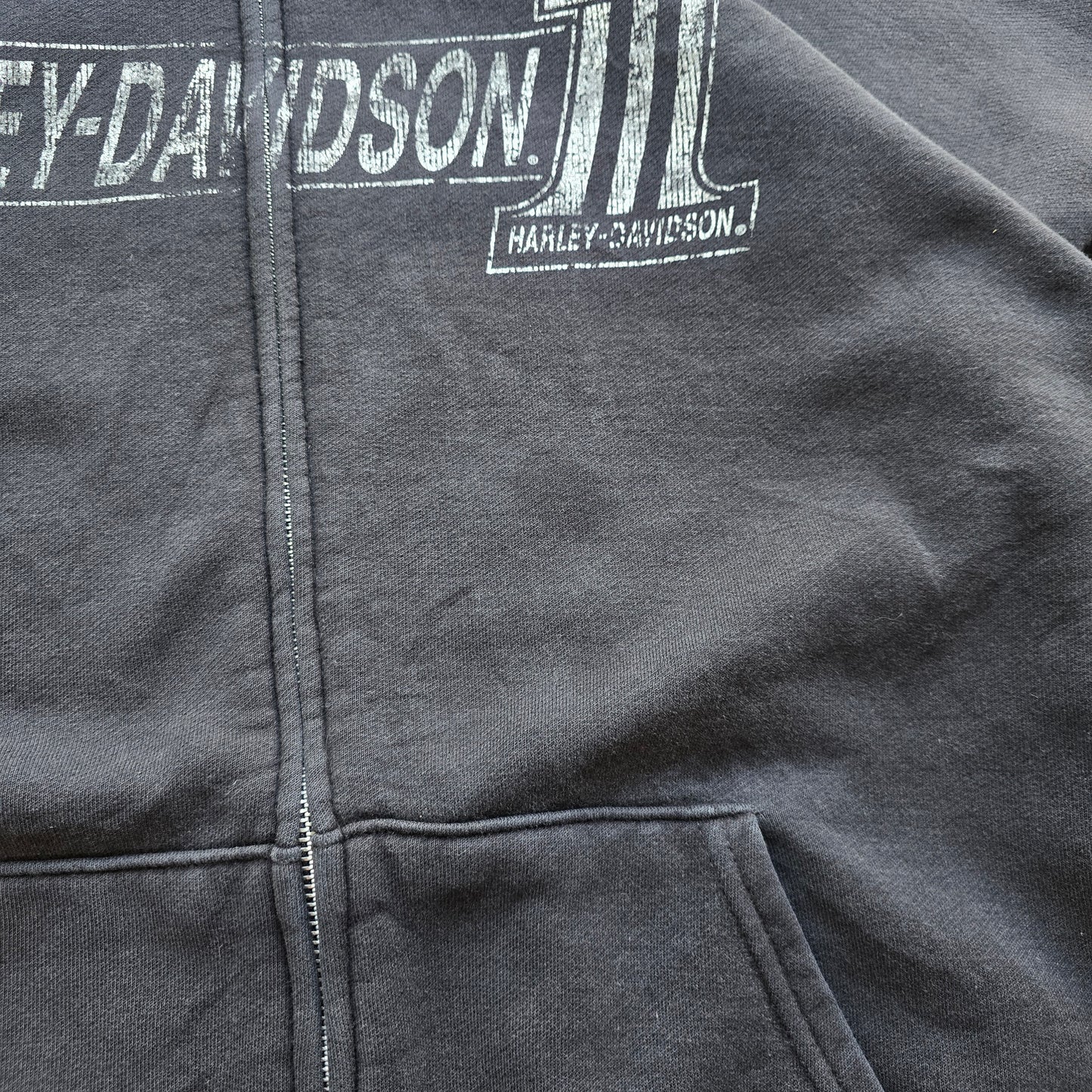 Harley Davidson Faded Full Zip Hoodie - XXL