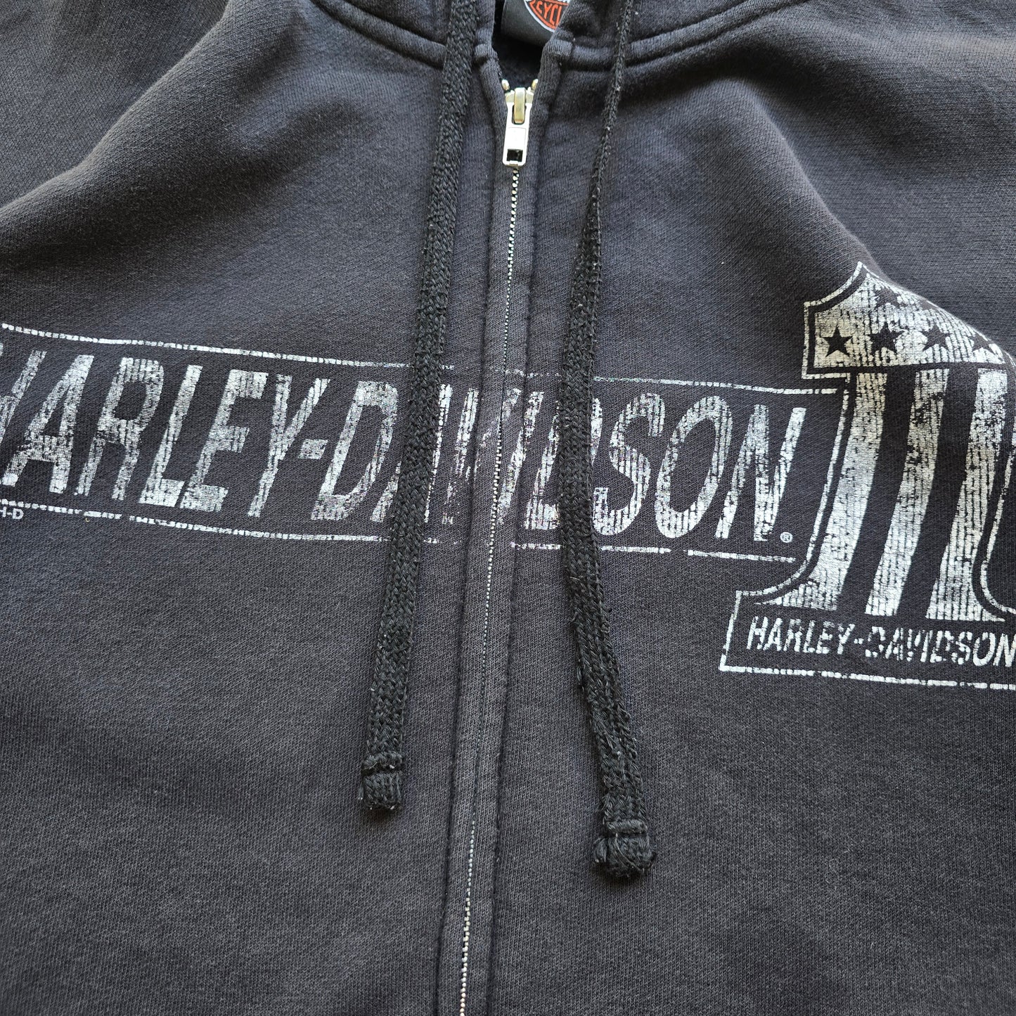 Harley Davidson Faded Full Zip Hoodie - XXL