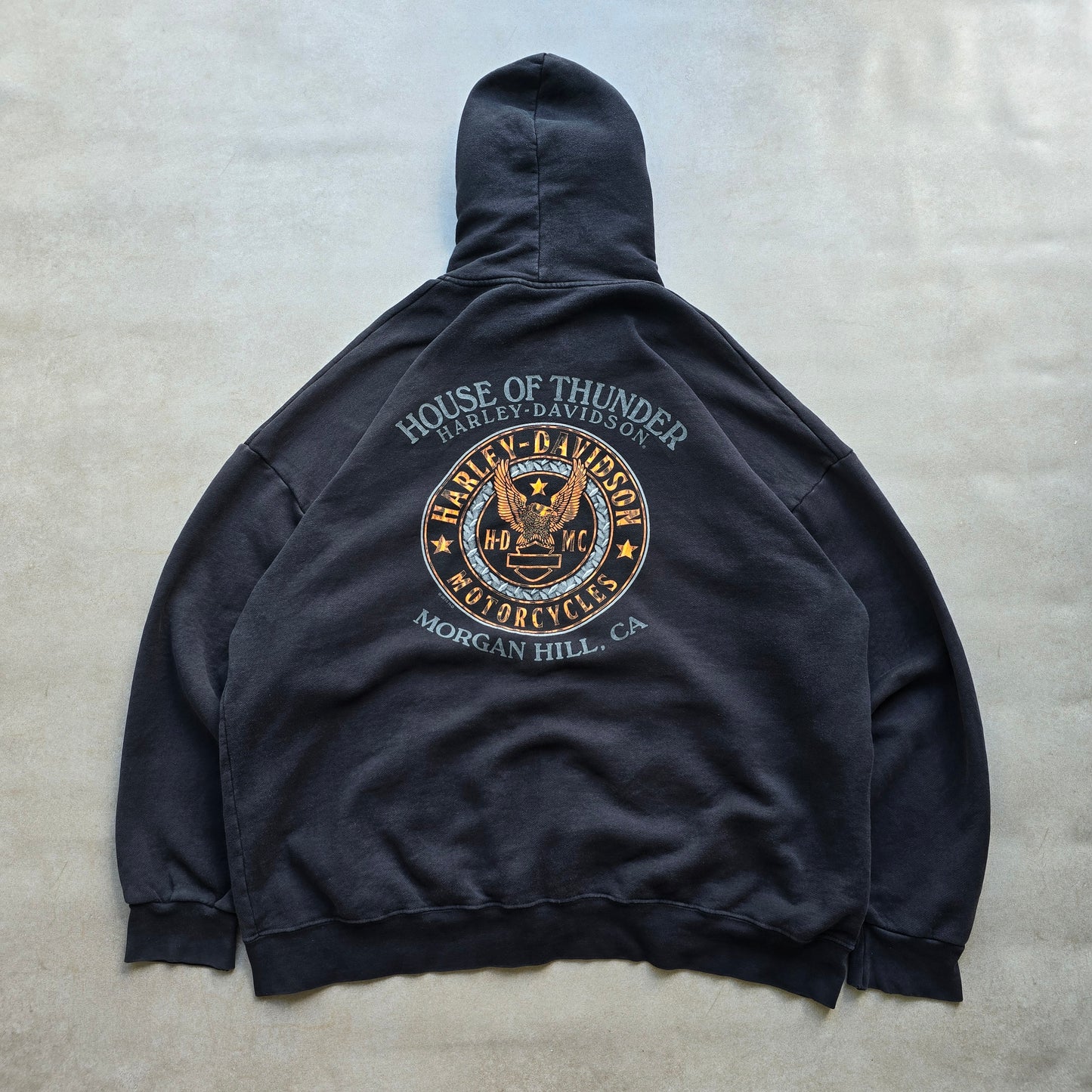 Harley Davidson Faded Full Zip Hoodie - XXL