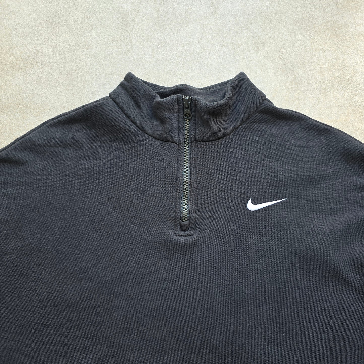 Nike Embroidered Swoosh 1/4 Zip Sweatshirt - M