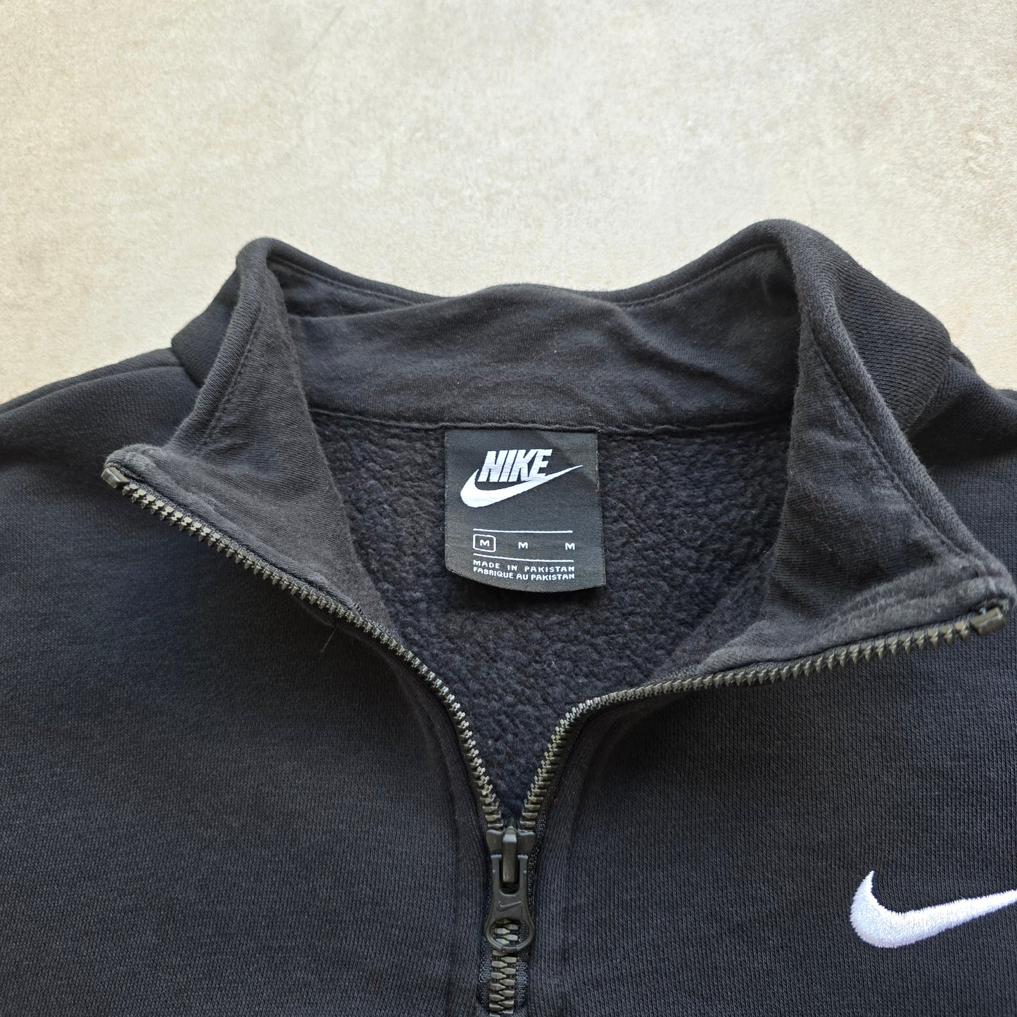 Nike Embroidered Swoosh 1/4 Zip Sweatshirt - M