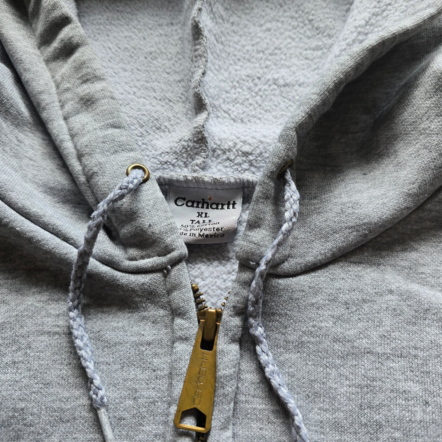 Vintage Carhartt Full Zip Embroidered Hoodie - XXL