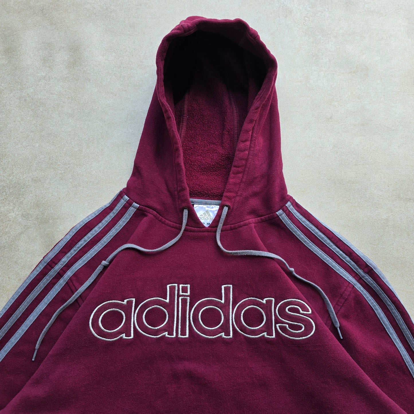 Y2K Adidas Spellout Hoodie - M/L
