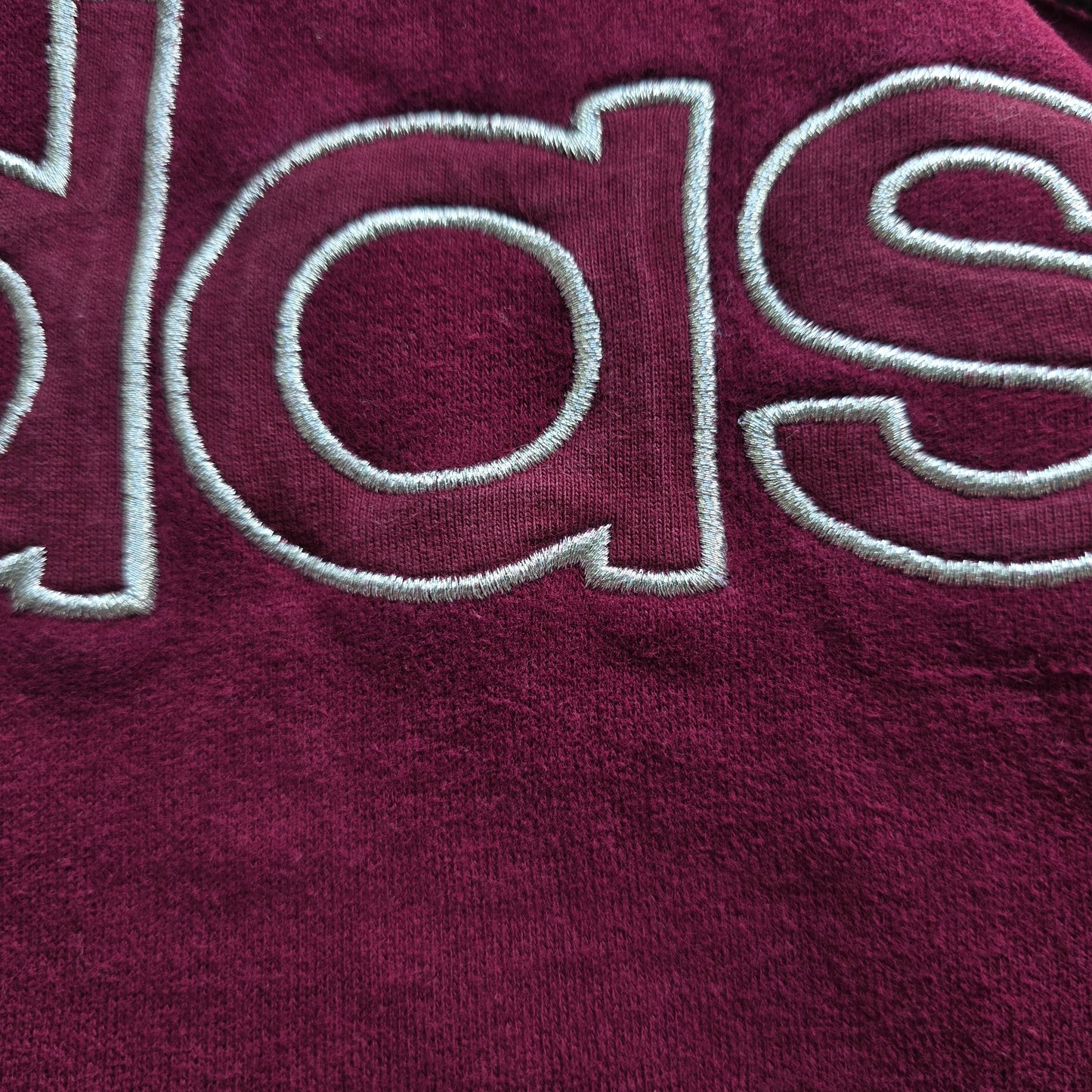 Y2K Adidas Spellout Hoodie - M/L
