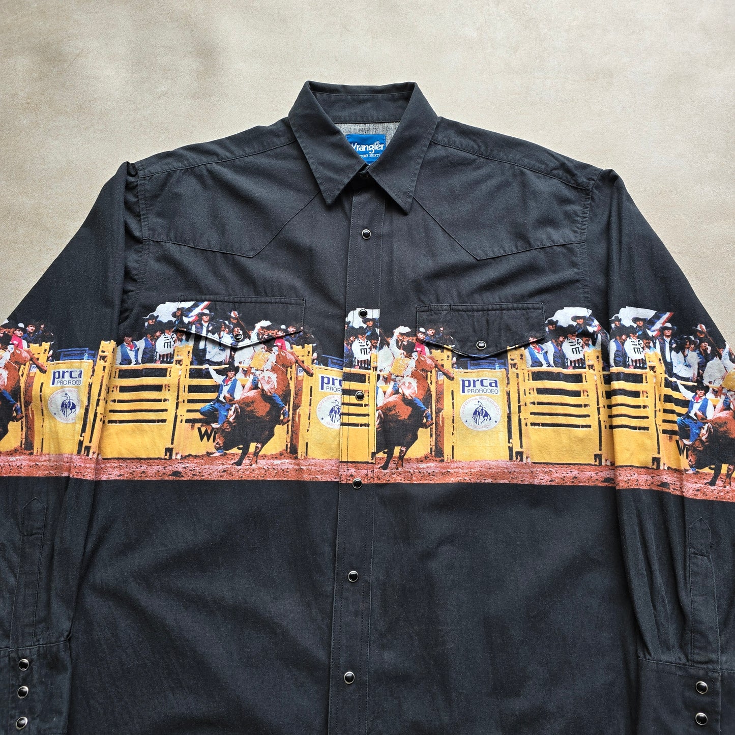 RARE Vintage Wrangler Western Rodeo Snap Shirt - XL