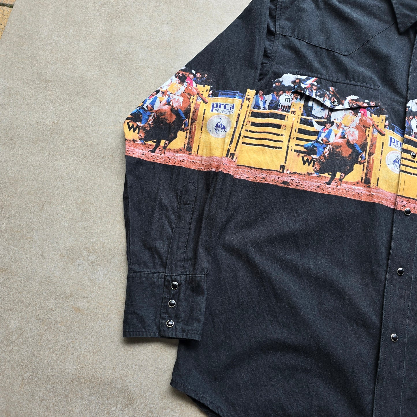 RARE Vintage Wrangler Western Rodeo Snap Shirt - XL