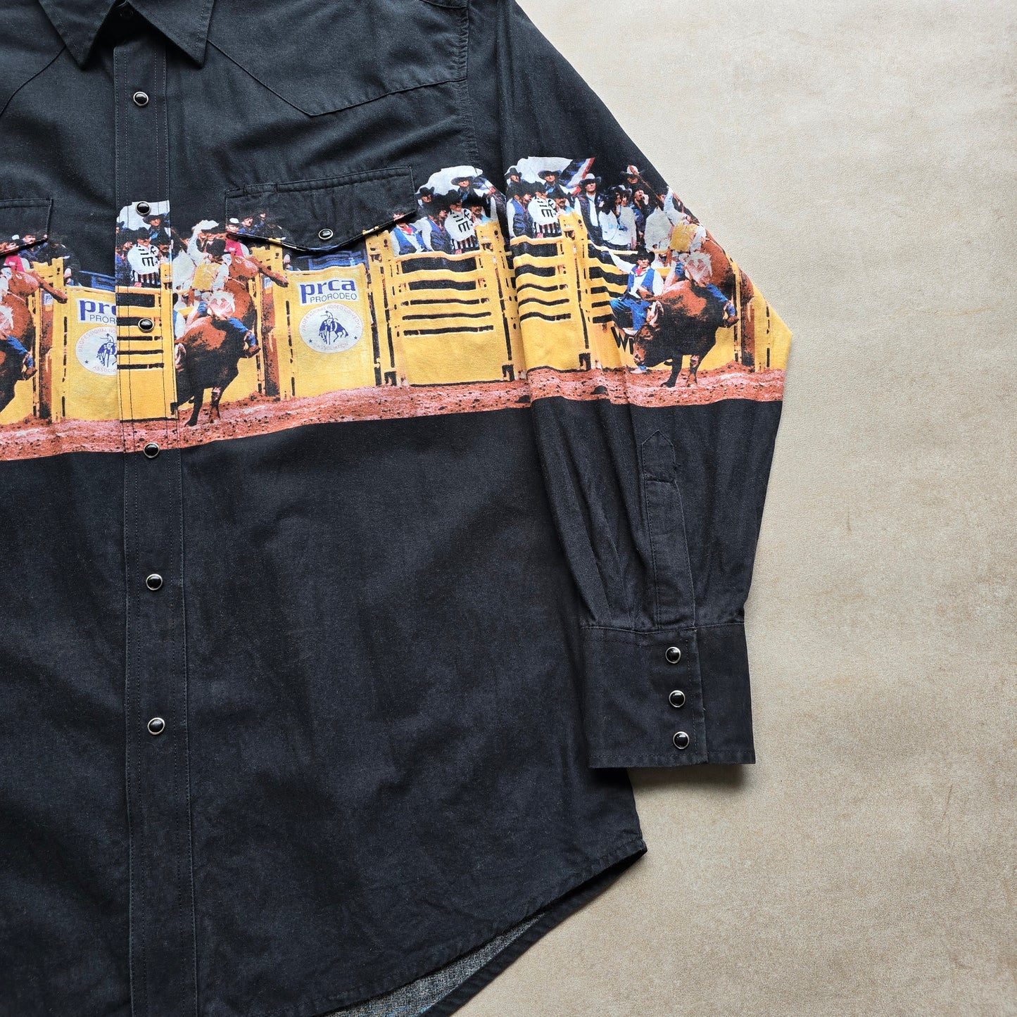 RARE Vintage Wrangler Western Rodeo Snap Shirt - XL