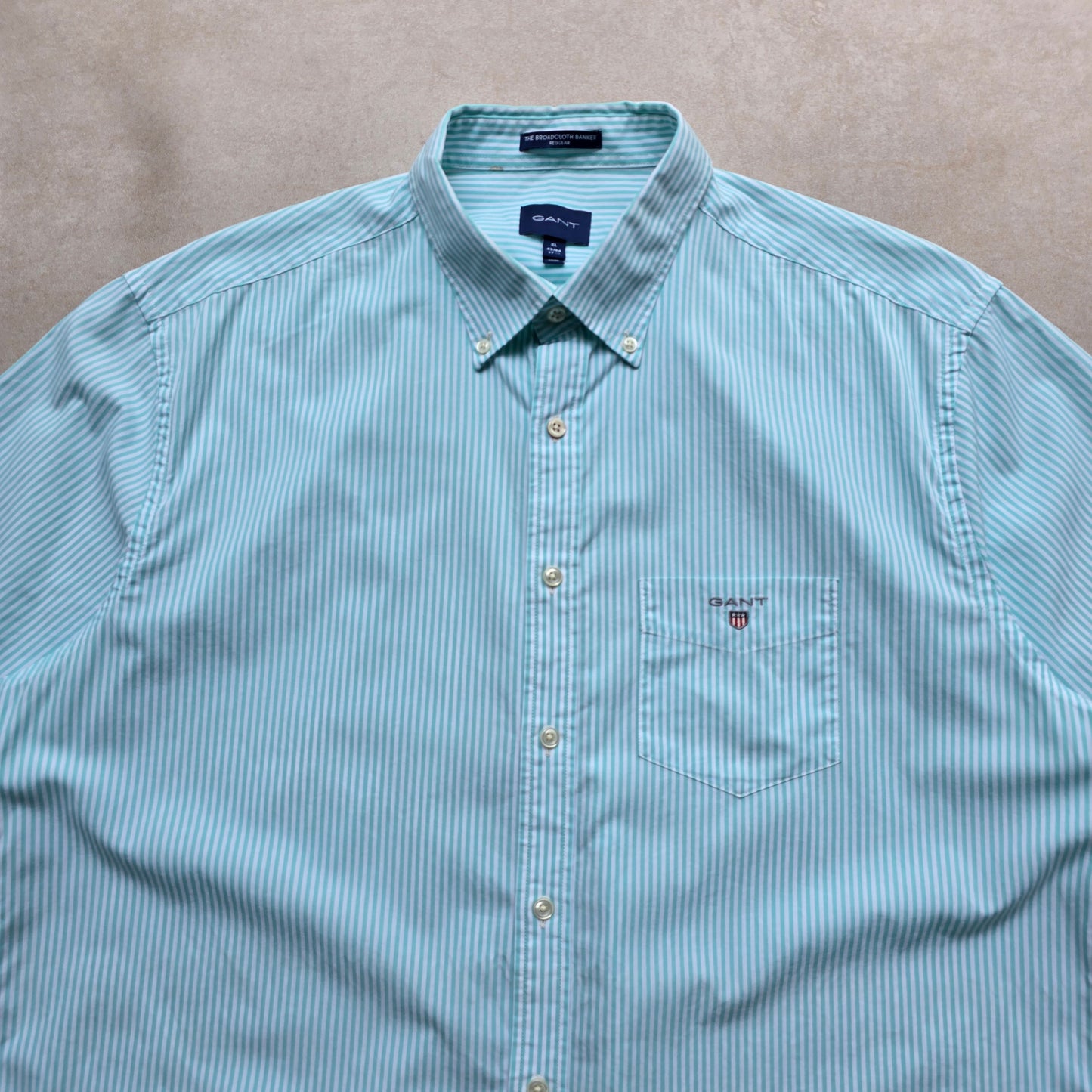 Gant Striped Short Sleeve Button Up Shirt - XL
