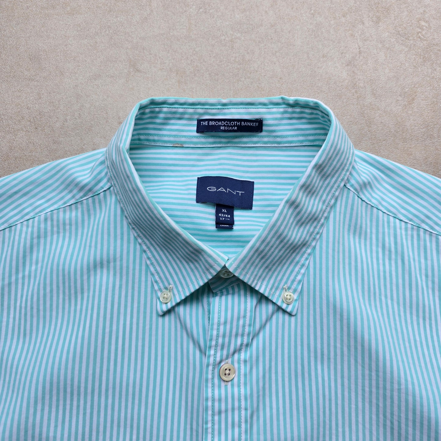 Gant Striped Short Sleeve Button Up Shirt - XL