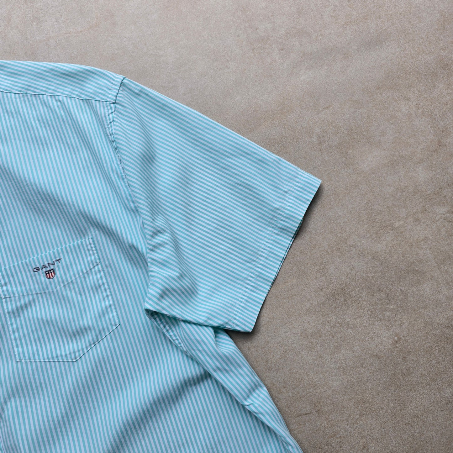 Gant Striped Short Sleeve Button Up Shirt - XL