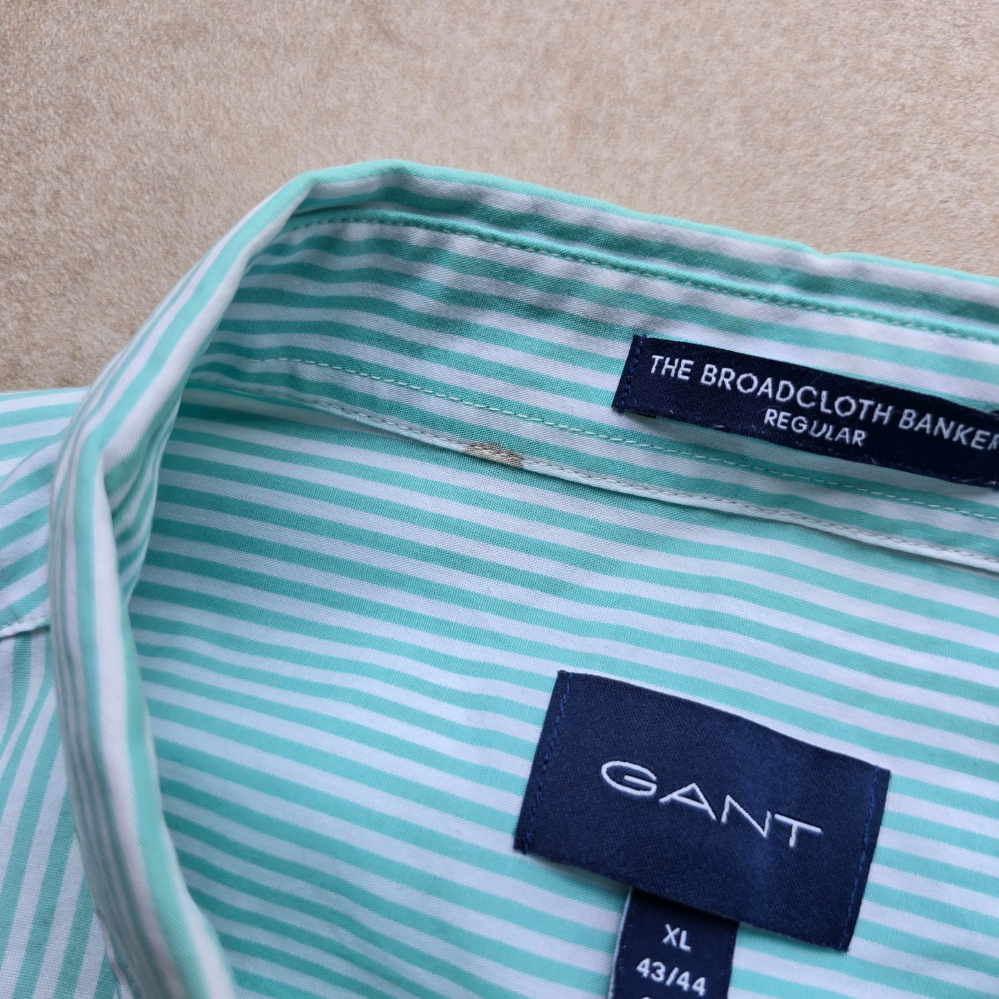 Gant Striped Short Sleeve Button Up Shirt - XL
