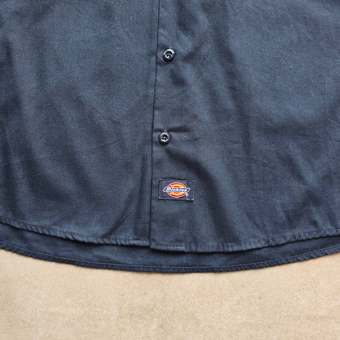 Y2K Dickies Long Sleeve Button Up Work Shirt - L
