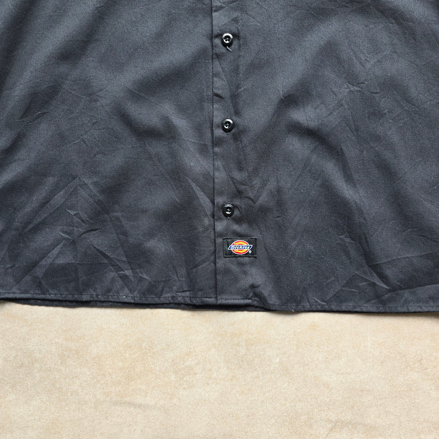 Y2K Dickies Short Sleeve Button Up Work Shirt - M