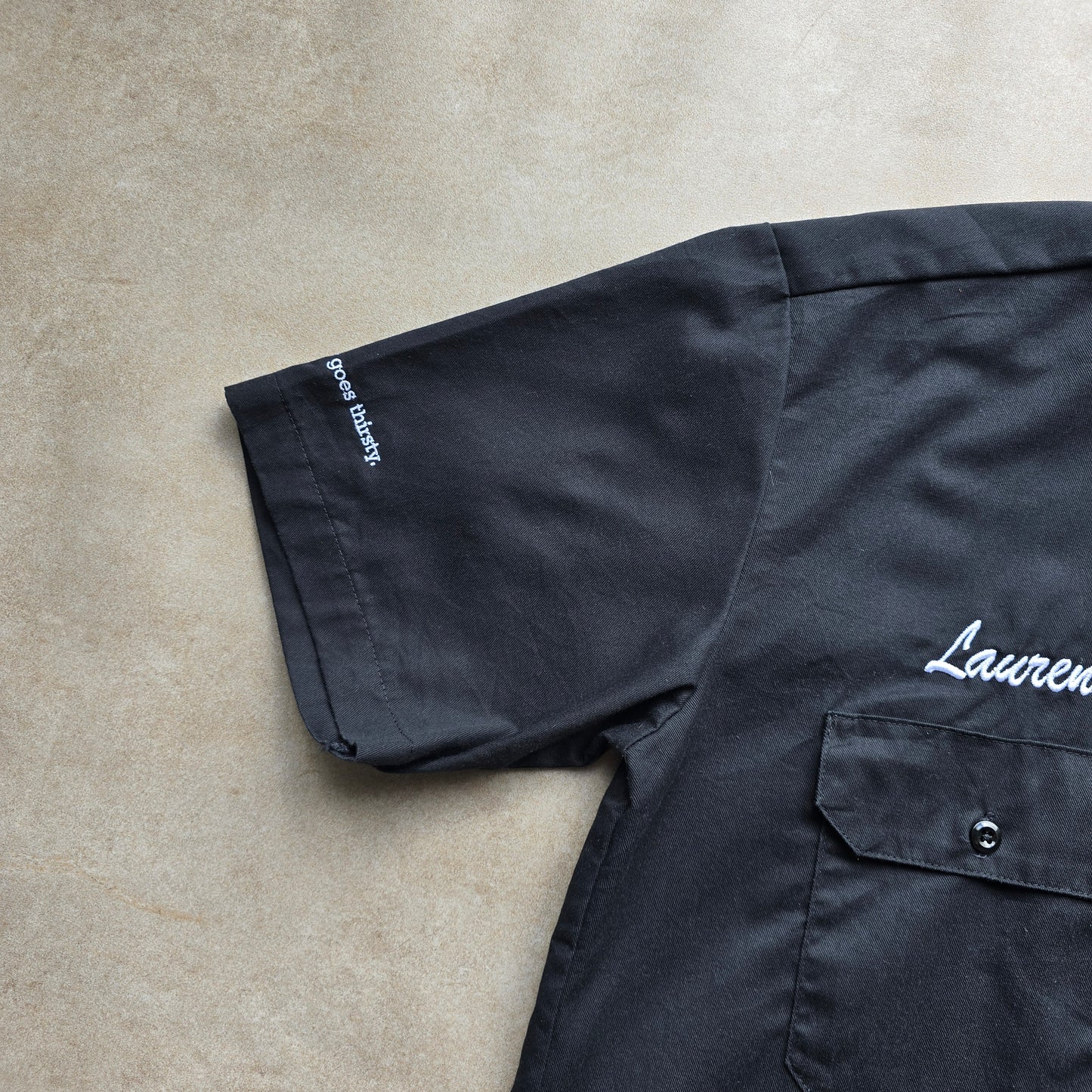 Y2K Dickies Short Sleeve Button Up Work Shirt - M