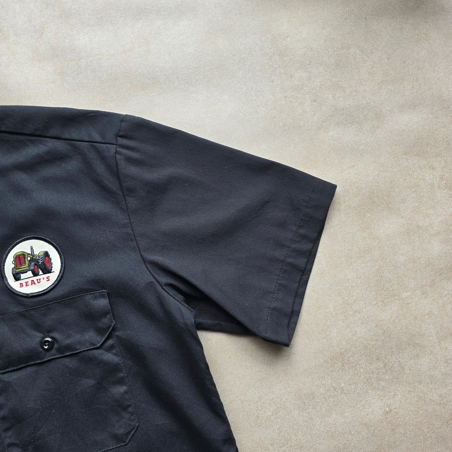 Y2K Dickies Short Sleeve Button Up Work Shirt - M