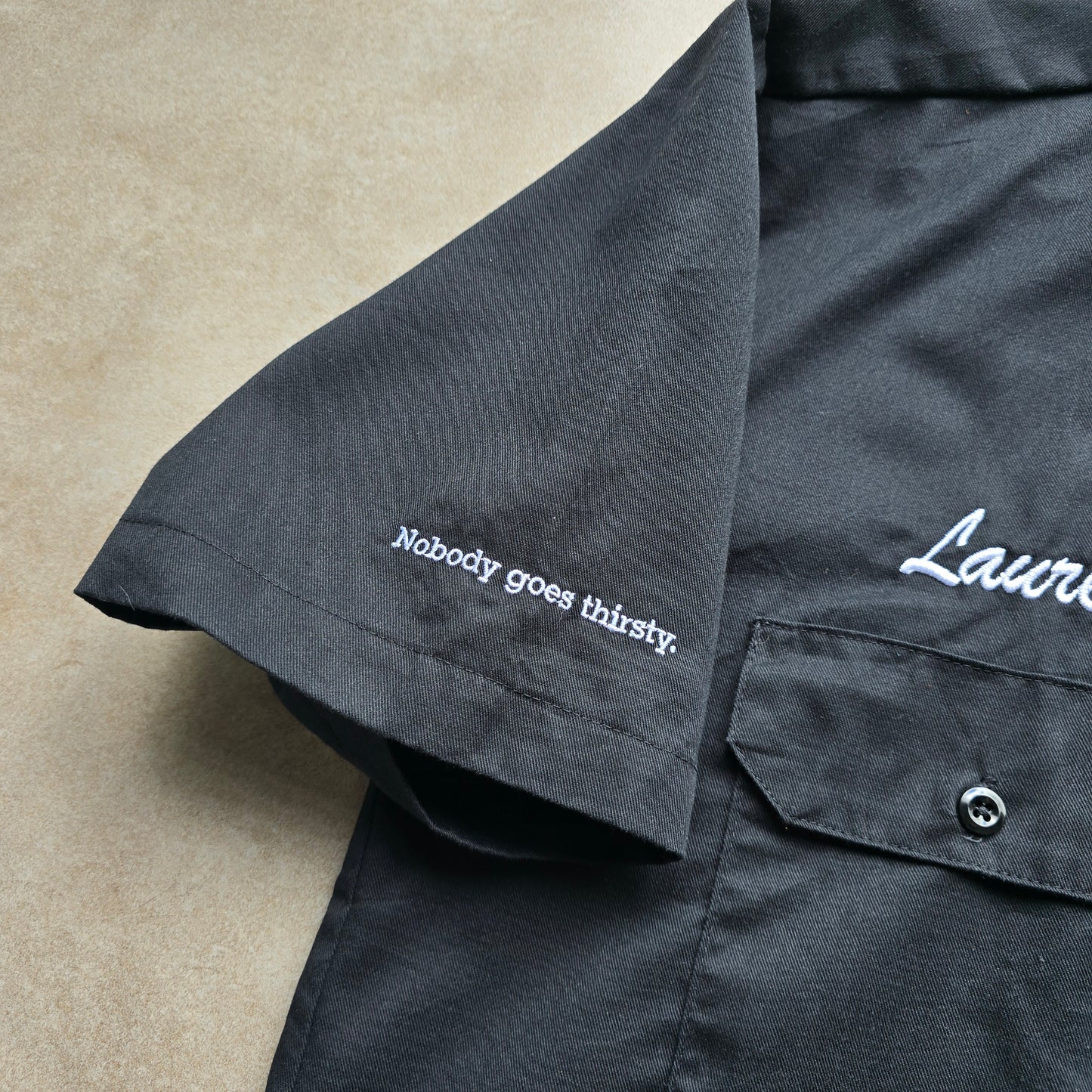 Y2K Dickies Short Sleeve Button Up Work Shirt - M