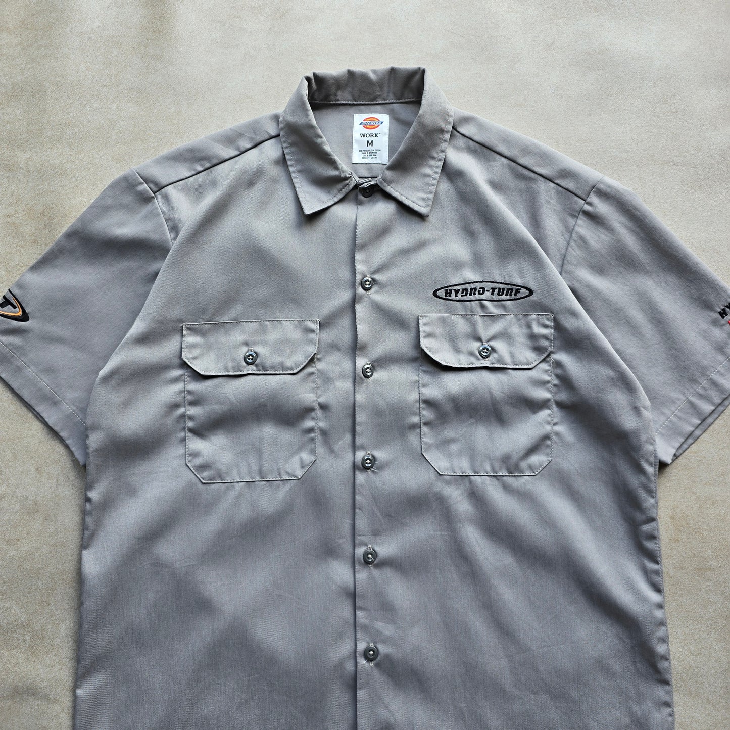 Y2K Dickies Short Sleeve Button Up Work Shirt - M