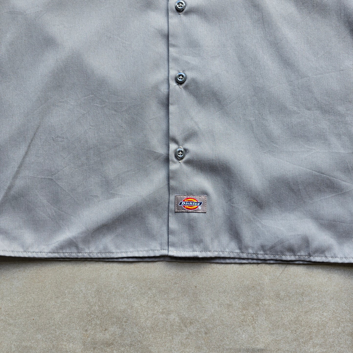 Y2K Dickies Short Sleeve Button Up Work Shirt - M