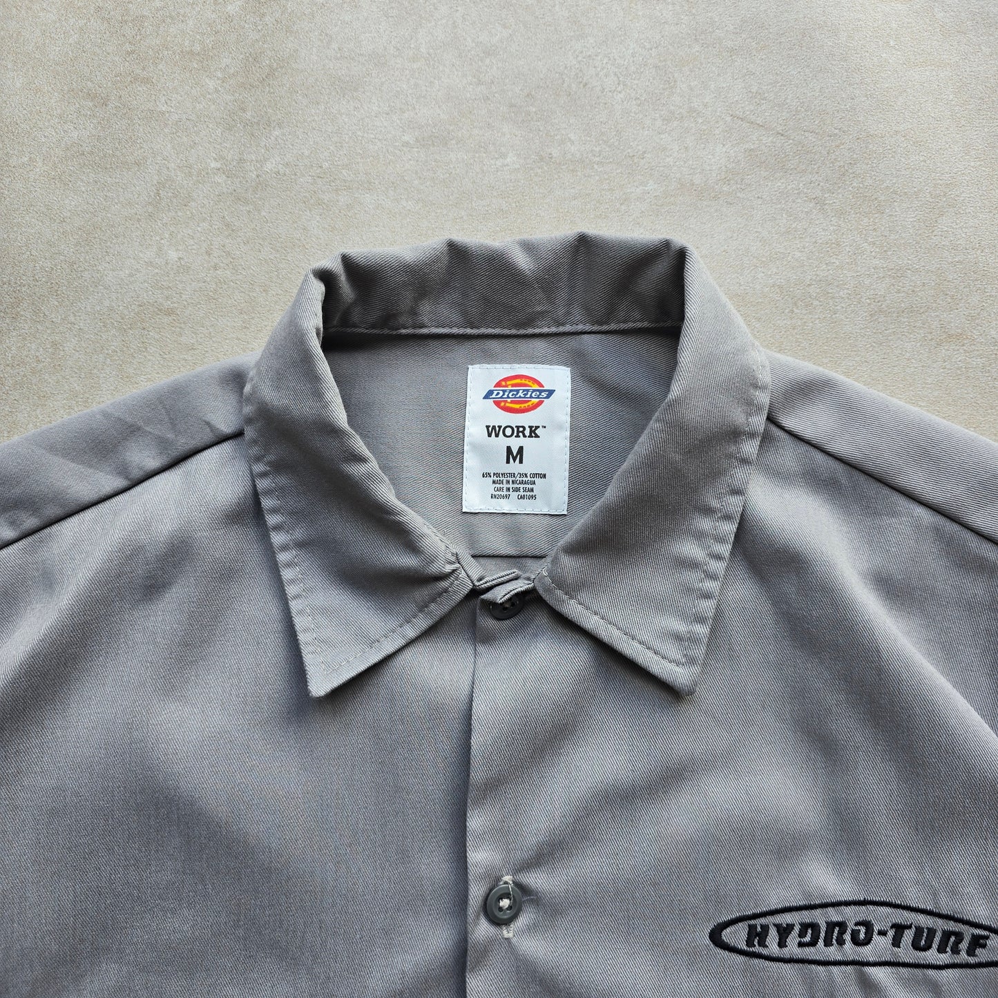 Y2K Dickies Short Sleeve Button Up Work Shirt - M