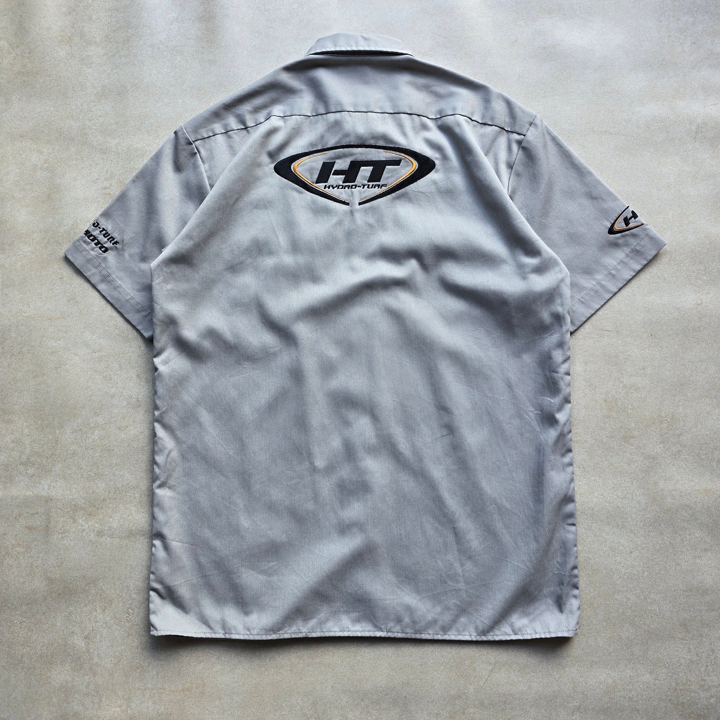 Y2K Dickies Short Sleeve Button Up Work Shirt - M