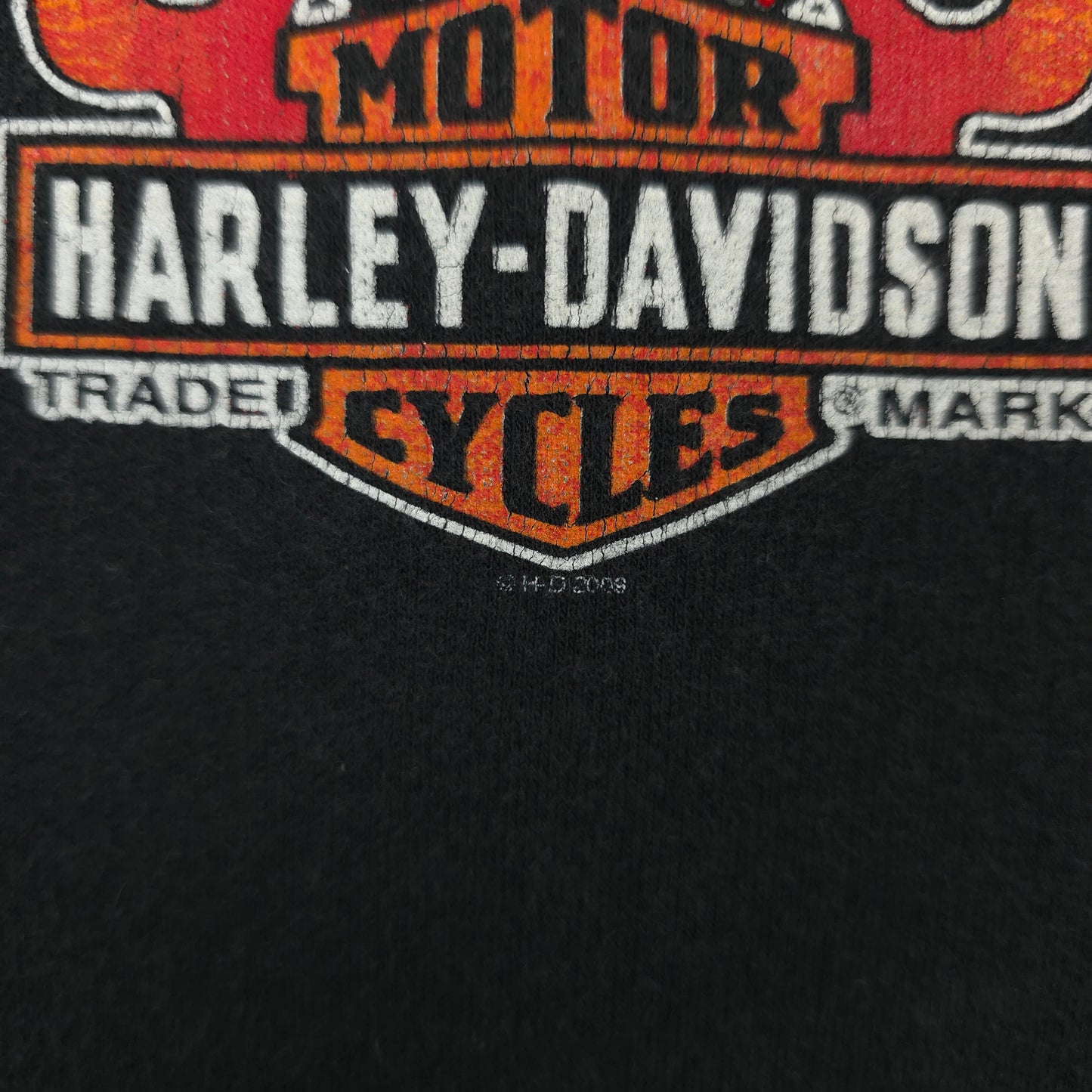 Y2K Harley Davidson Lightweight Full Zip Sweatshirt - WMNS M/L
