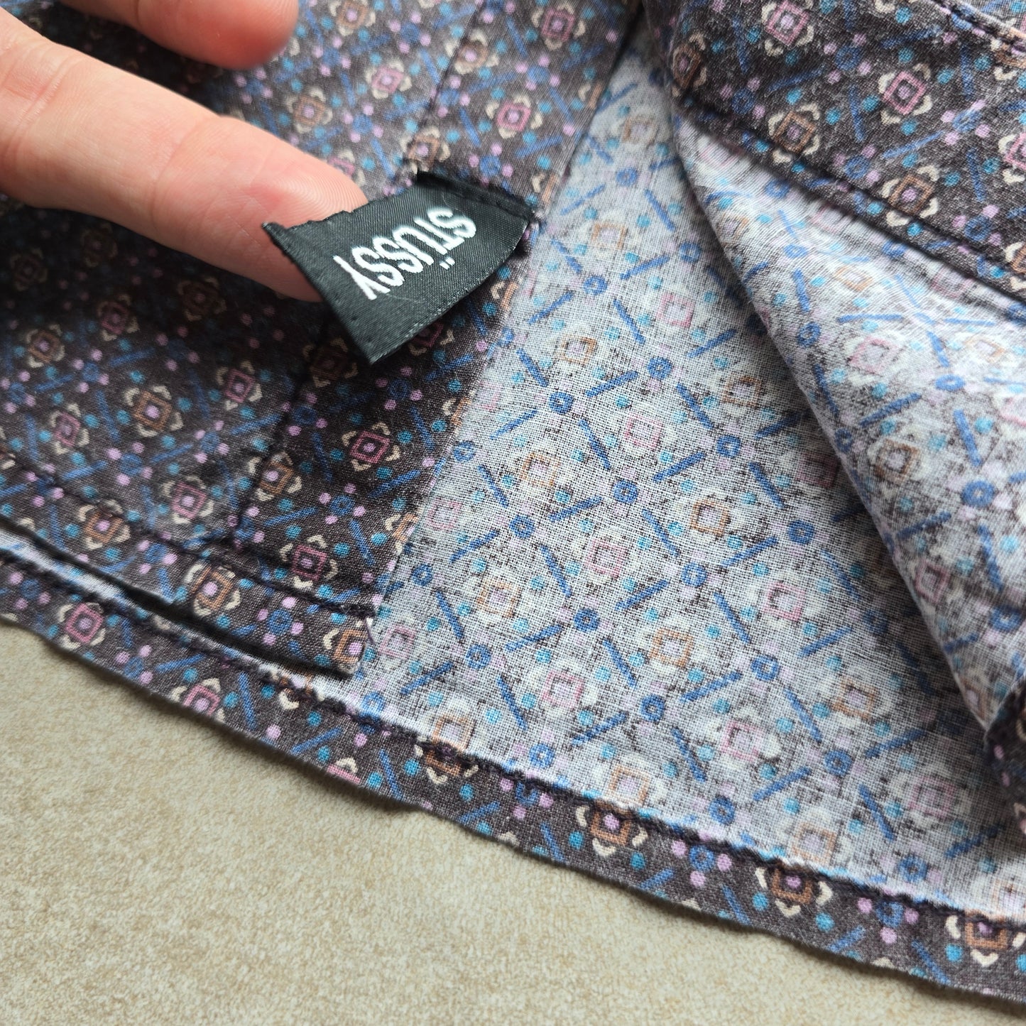 Stussy Short Sleeve Button Up Shirt - M