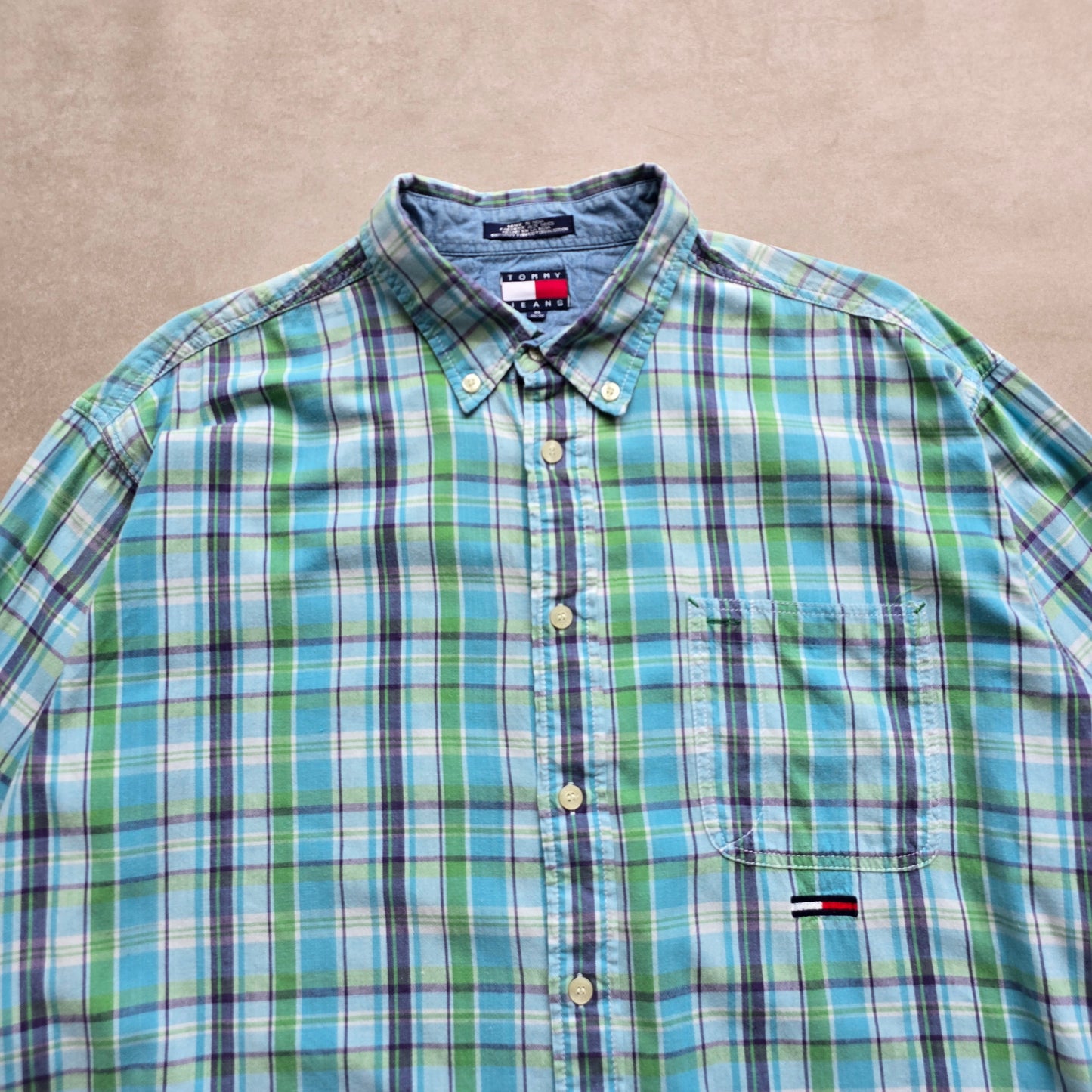 Vintage Tommy Hilfiger Long Sleeve Button Up Shirt - XL