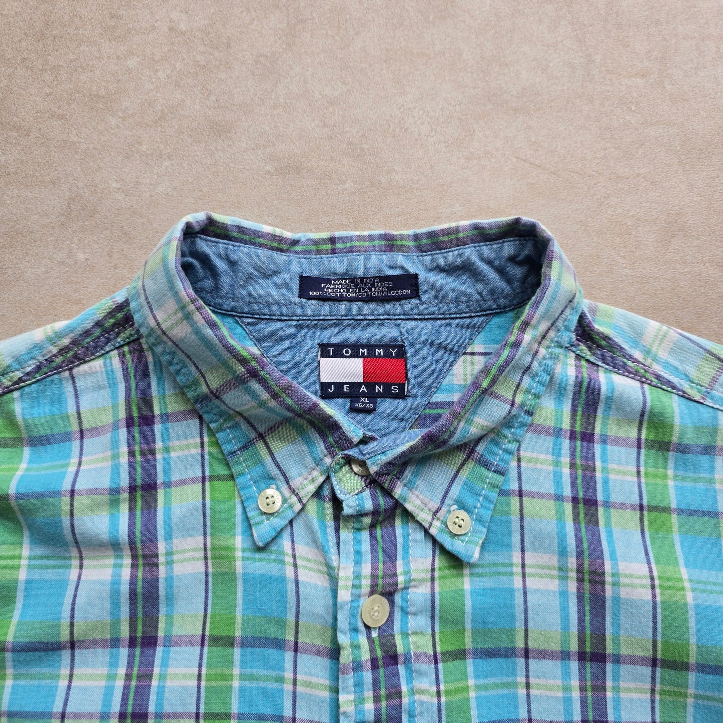 Vintage Tommy Hilfiger Long Sleeve Button Up Shirt - XL