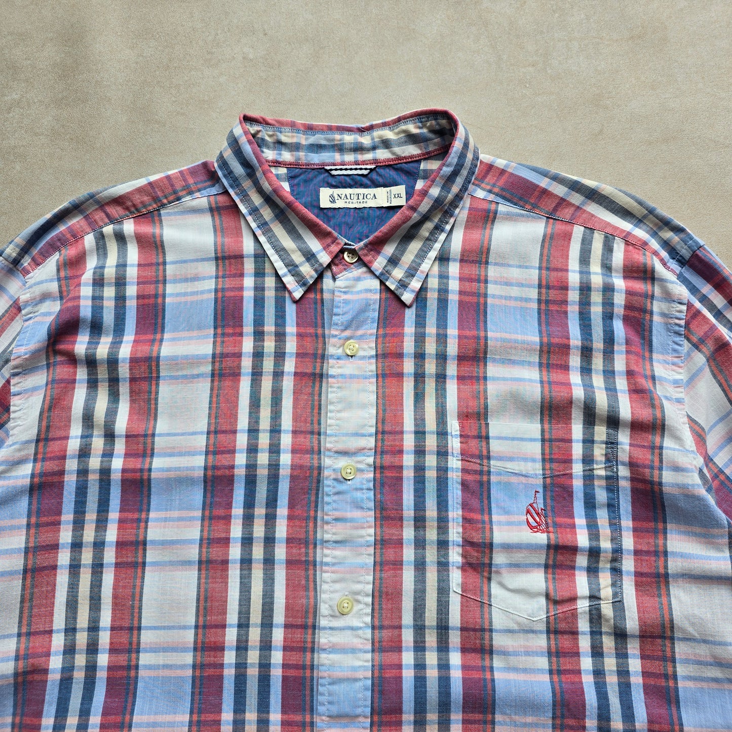 Nautica Long Sleeve Button Up Shirt - XXL