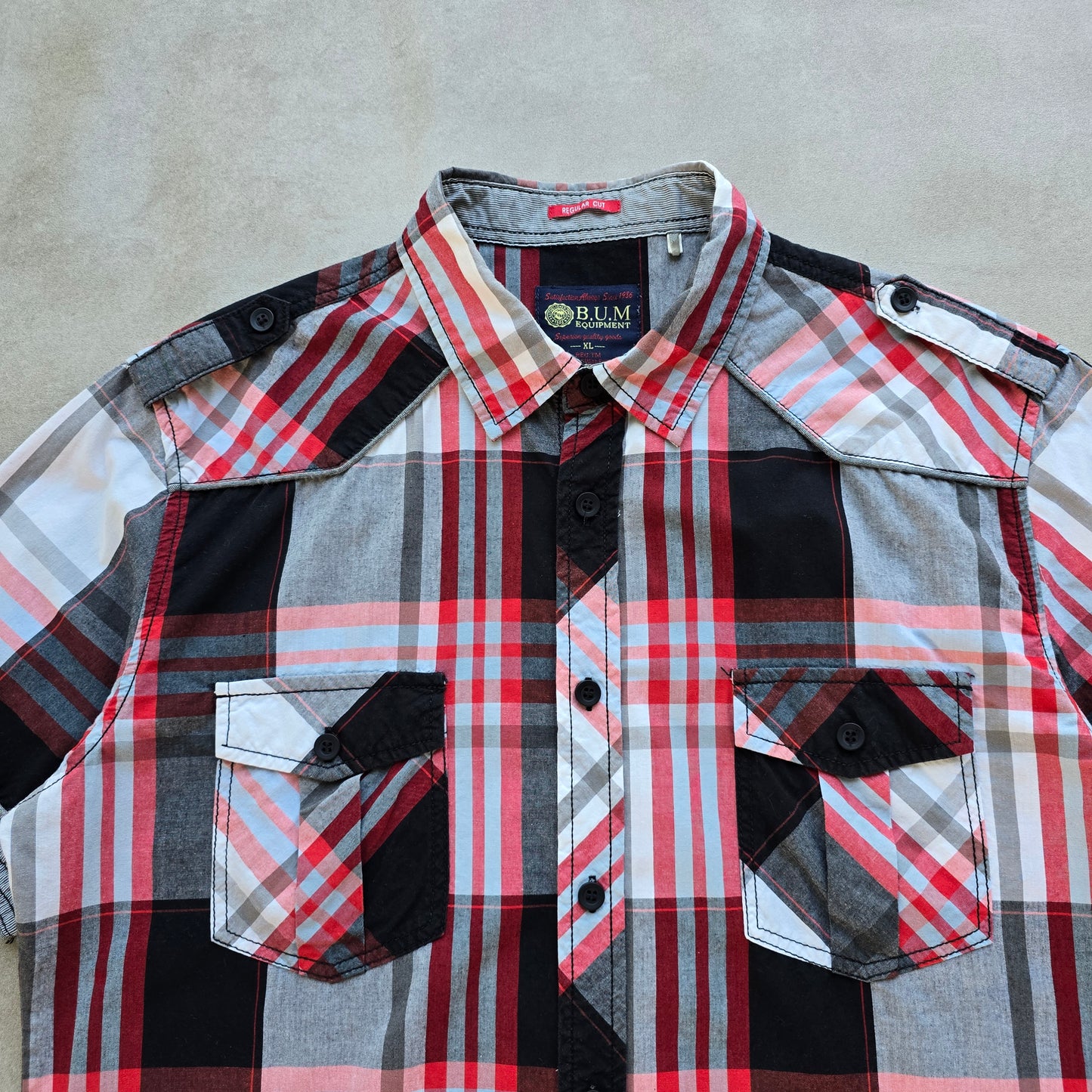 Y2K B.U.M Equipment Button Up Shirt - L/XL