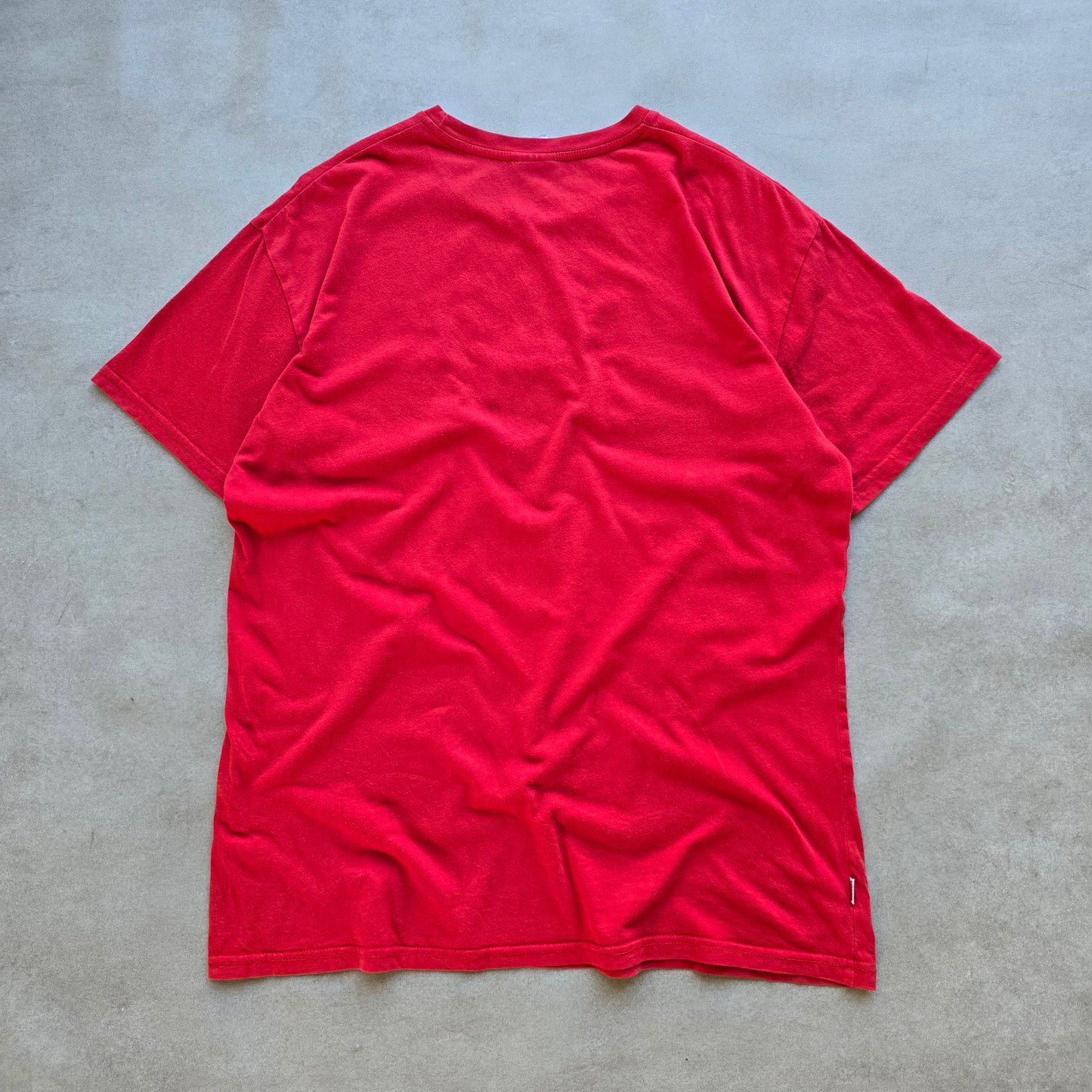Y2K Stussy Embroidered Centre Logo Tee - M
