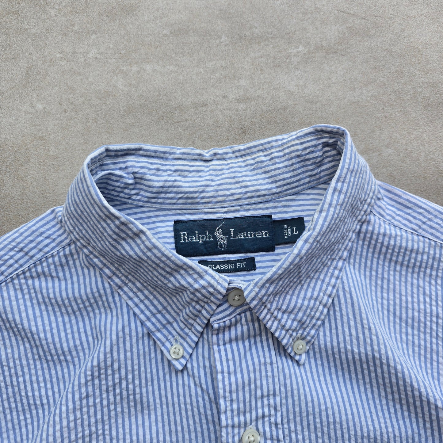 Vintage Ralph Lauren Short Sleeve Button Up Shirt - L
